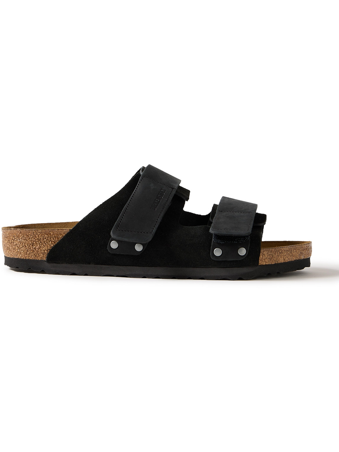 Uji Nubuck-Trimmed Suede Sandals