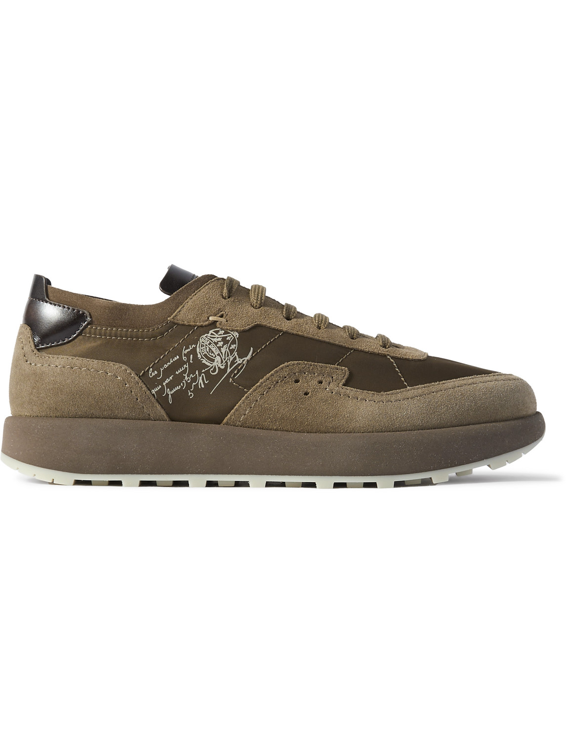 Light Track Venezia Leather-Trimmed Nylon and Suede Sneakers
