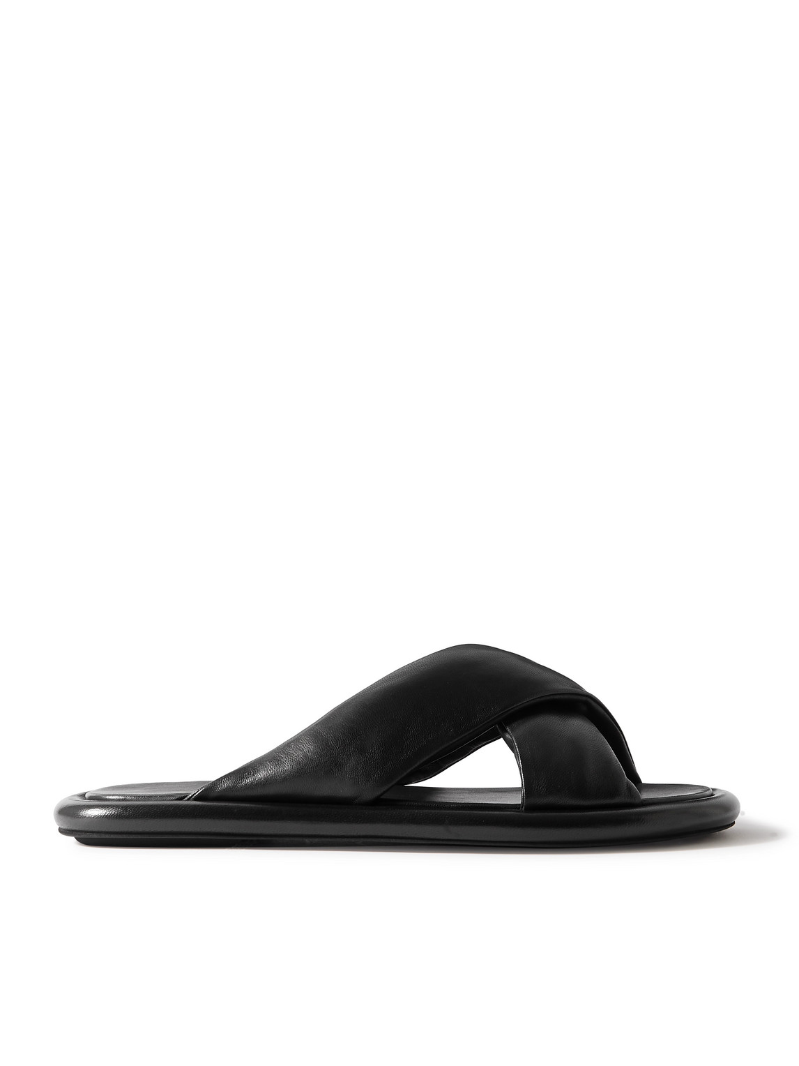Officine Creative Estens Leather Sandals In Black