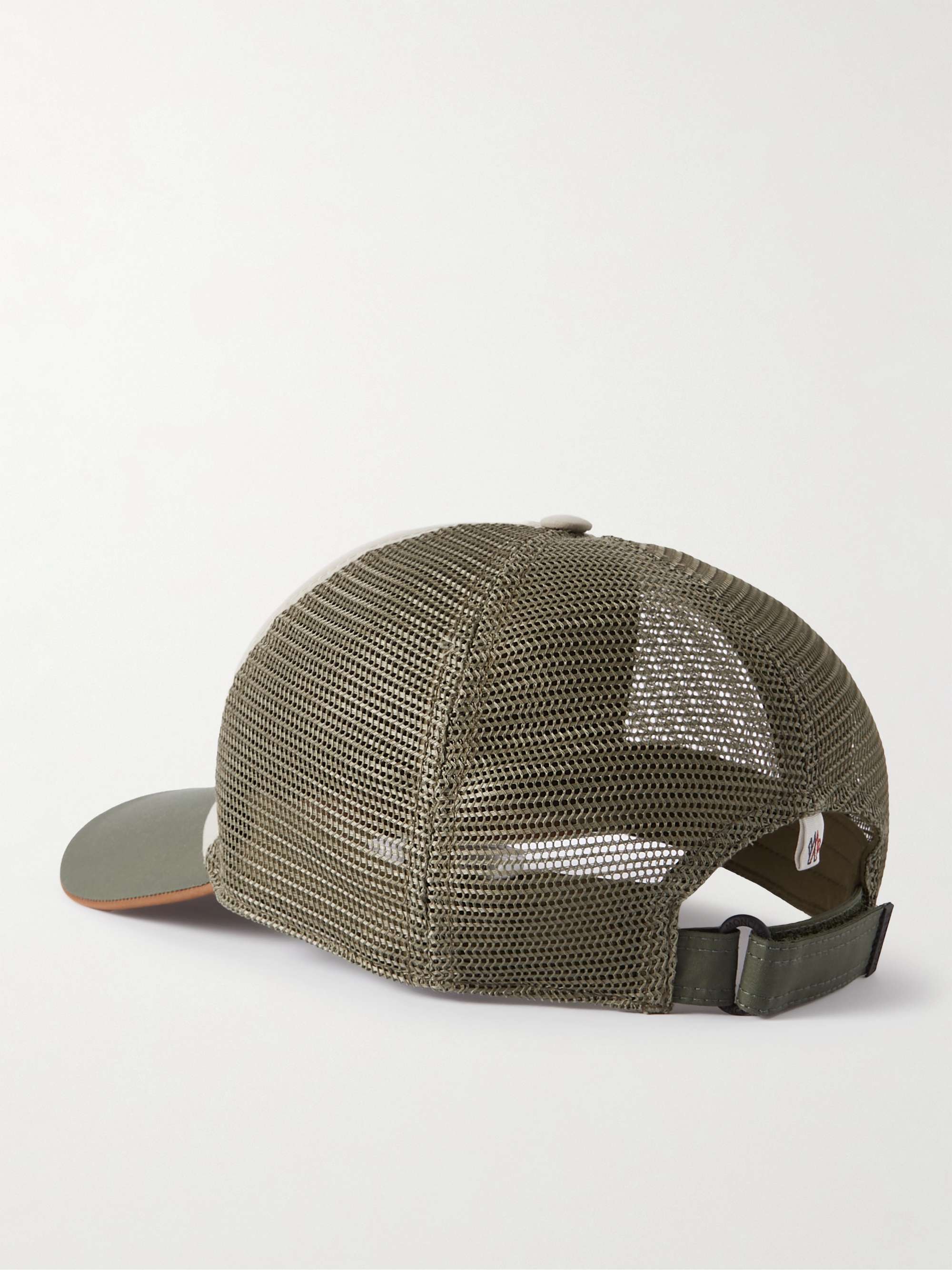 MONCLER GRENOBLE Logo-Appliquéd Shell and Mesh Baseball Cap