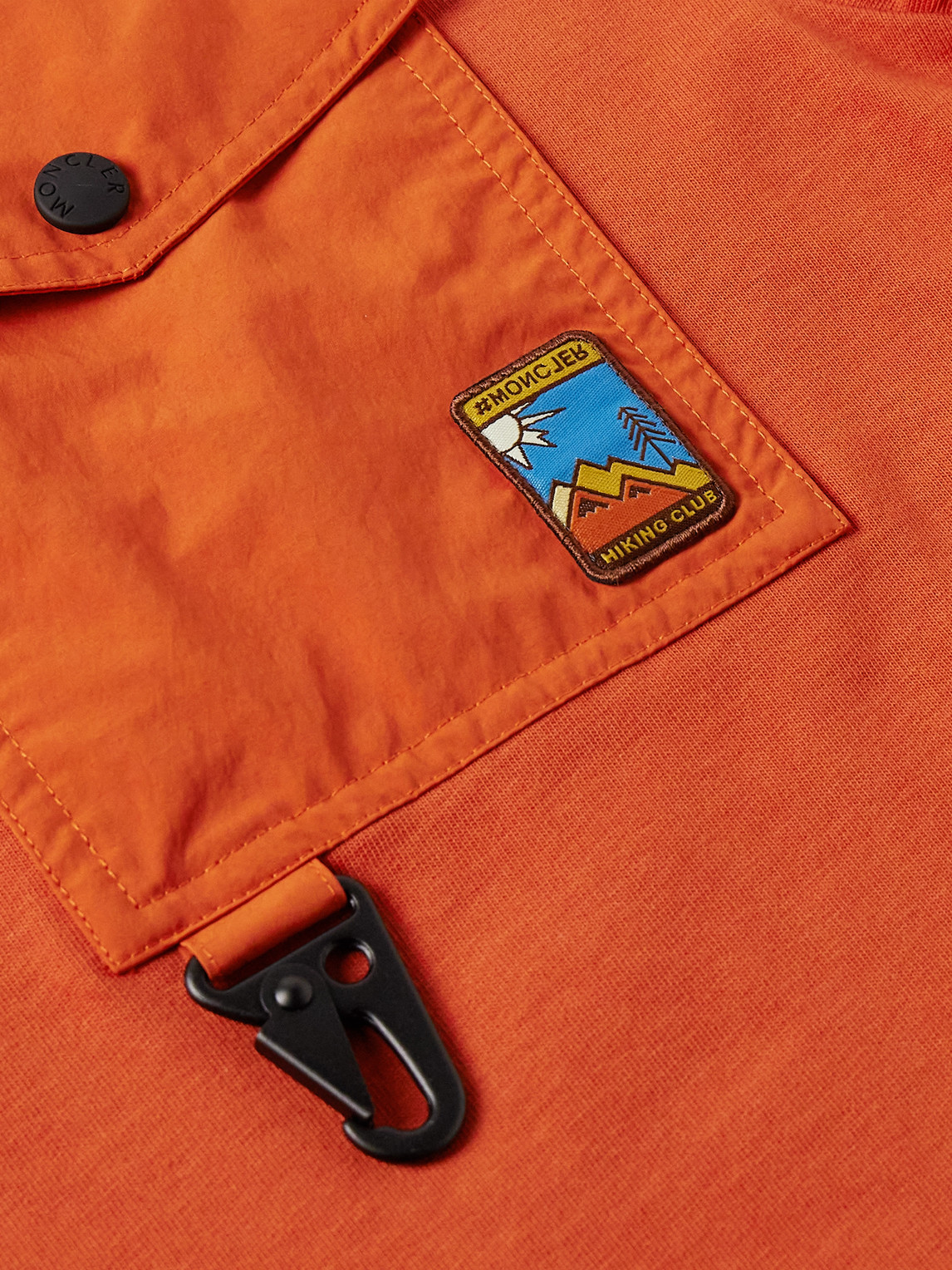 Grenoble - Logo-Appliquéd Shell-Trimmed Combed Cotton-Jersey T-Shirt