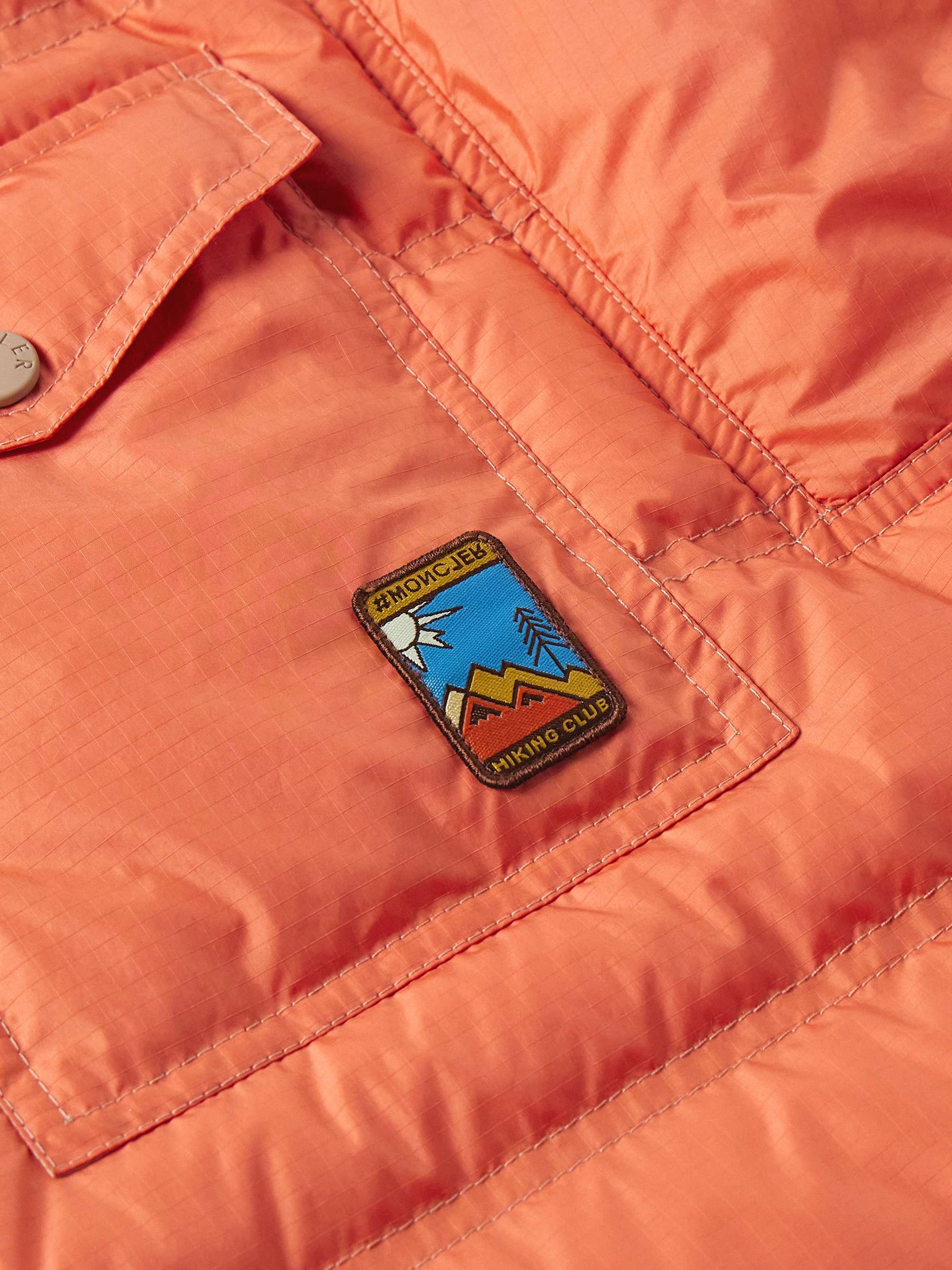 MONCLER GRENOBLE Lavachey LogoAppliquéd Quilted Ripstop Down Jacket