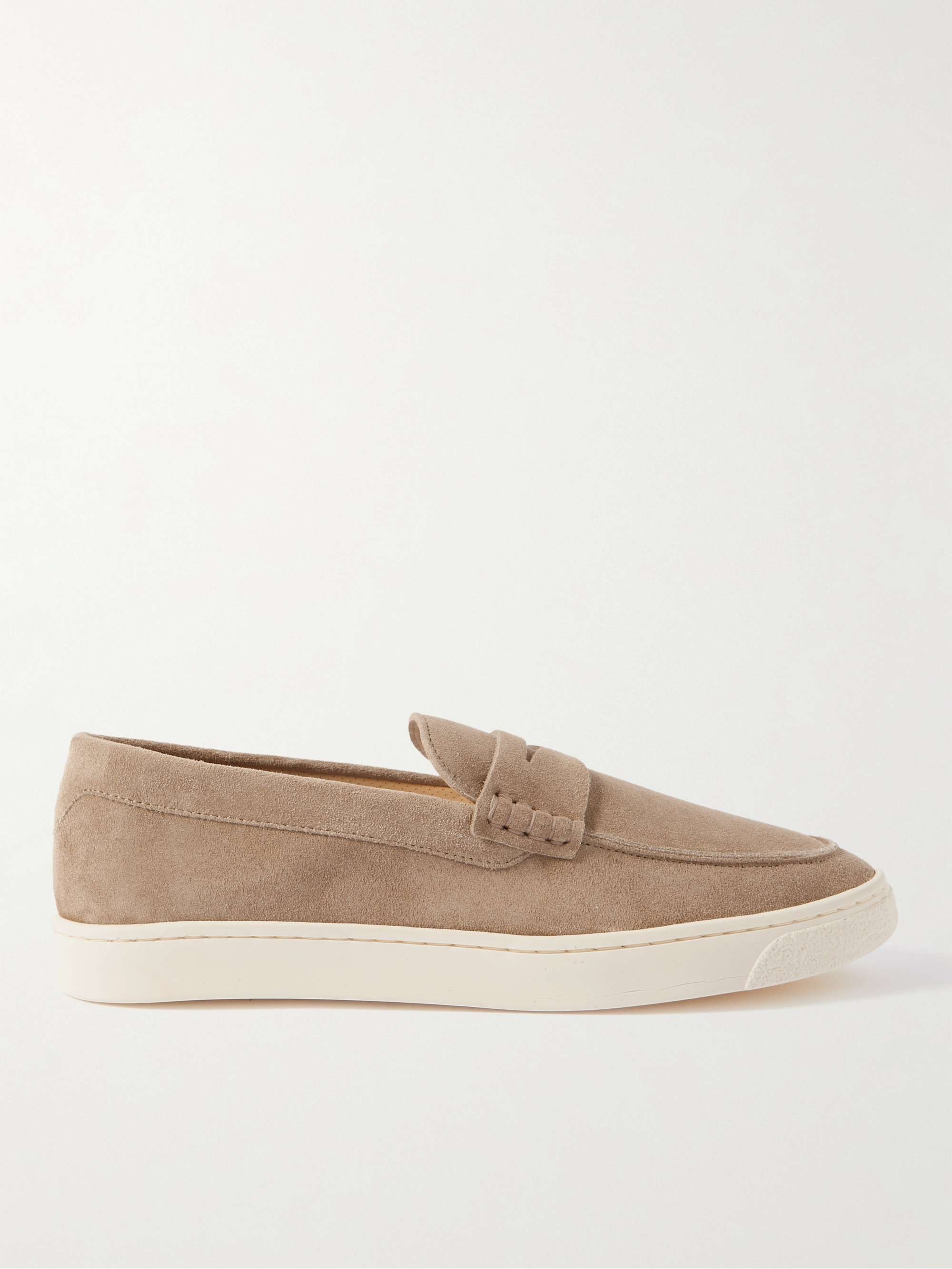 BRUNELLO CUCINELLI Suede Penny Loafers for Men | MR PORTER