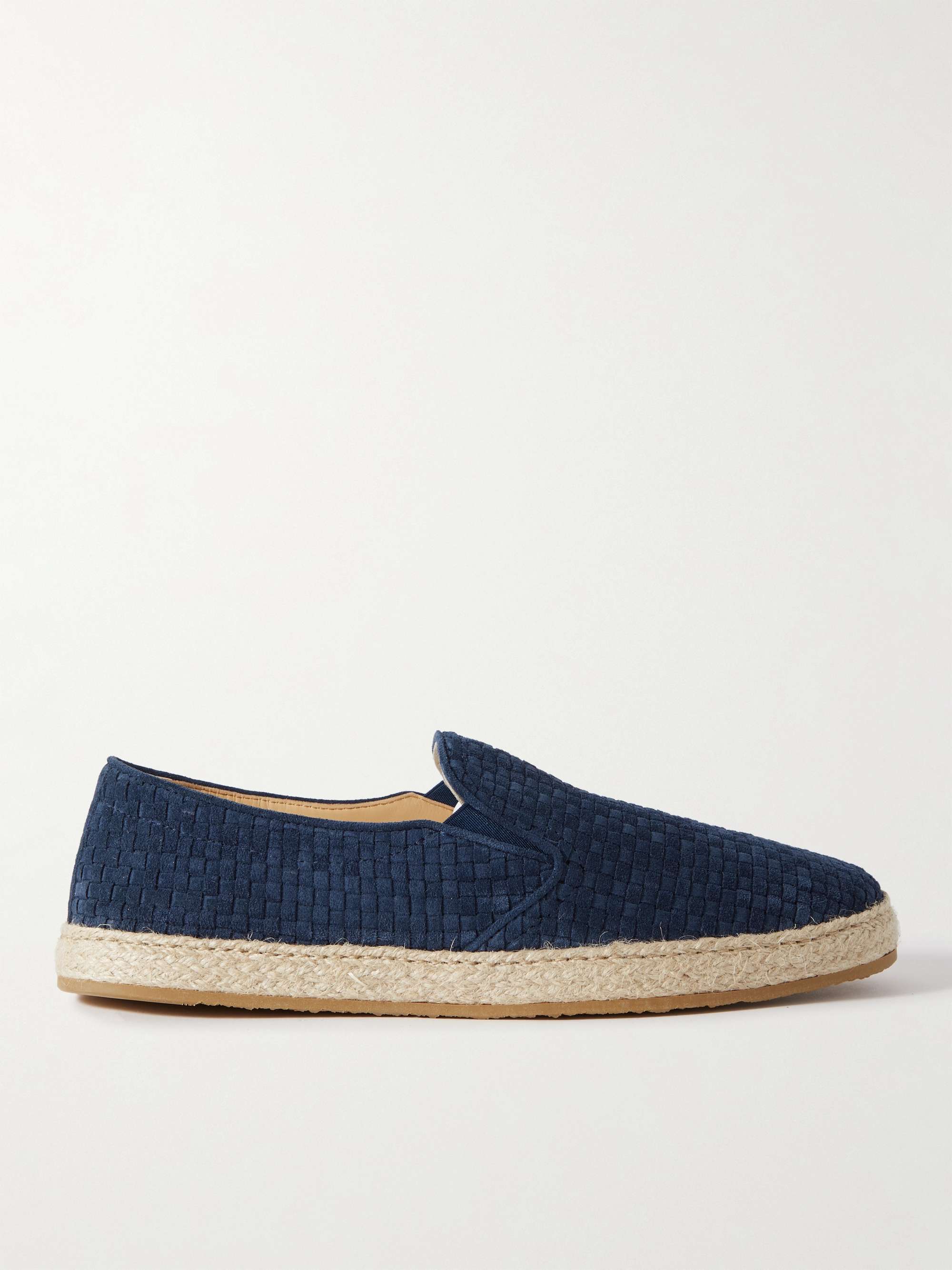 BRUNELLO CUCINELLI Woven Suede Espadrilles for Men | MR PORTER