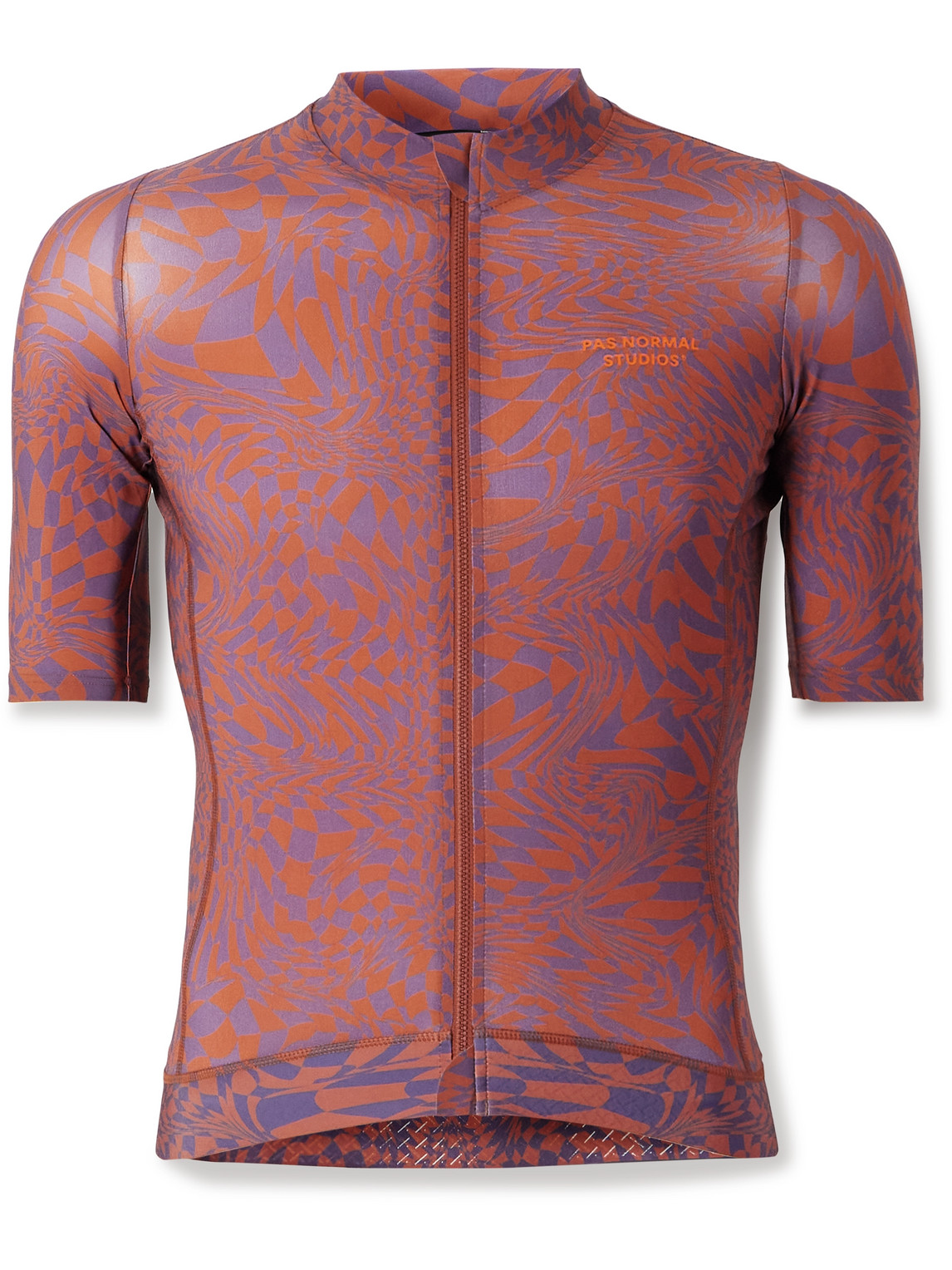 Pas Normal Studios Essential Printed Cycling Jersey In Purple