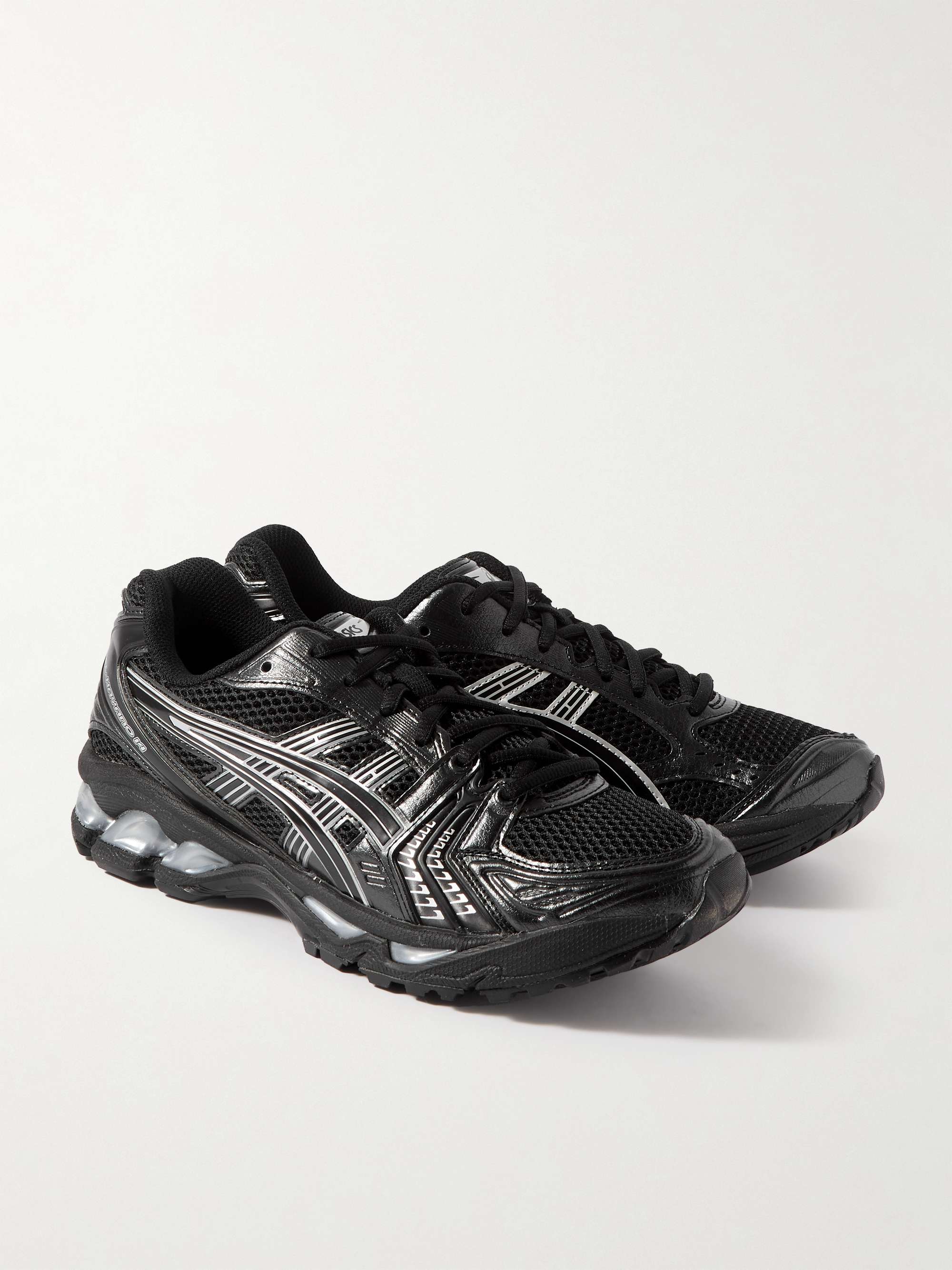 ASICS Gel-Kayano® 14 Leather-Trimmed Mesh Running Sneakers