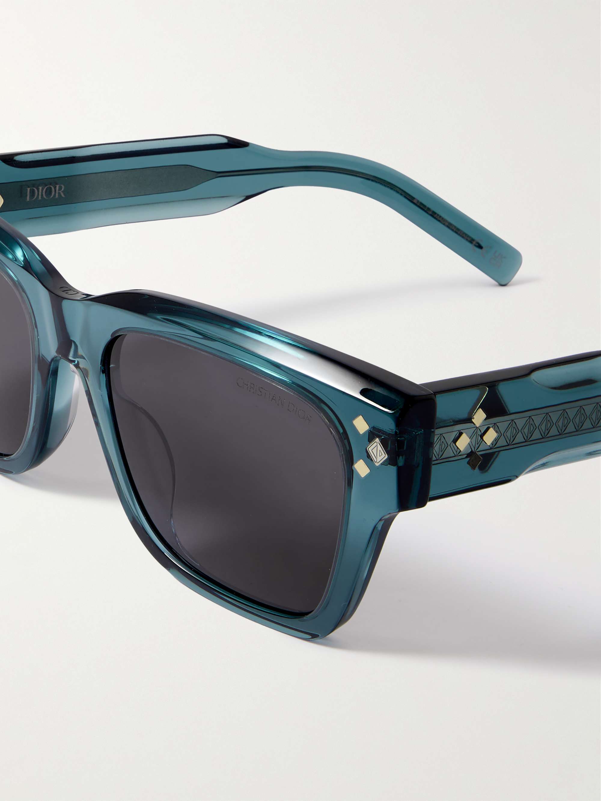 DIOR EYEWEAR CD Diamond S2I D-Frame Acetate and Silver-Tone DIOR EYEWEAR CD Diamond S2I D-Frame Acetate and Silver-Tone