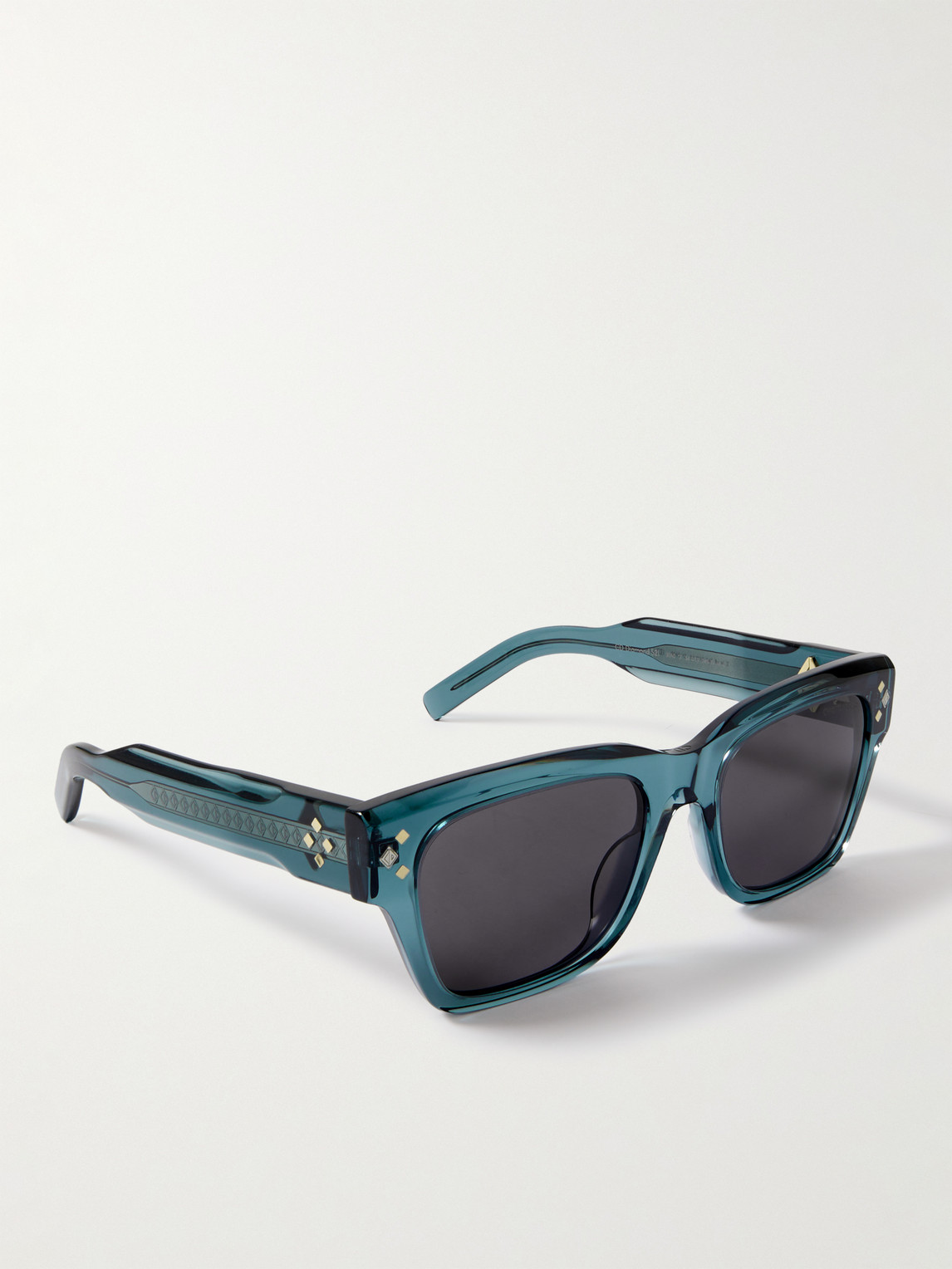 Shop Dior Cd Diamond S2i D-frame Acetate And Silver-tone Sunglasses In Blue