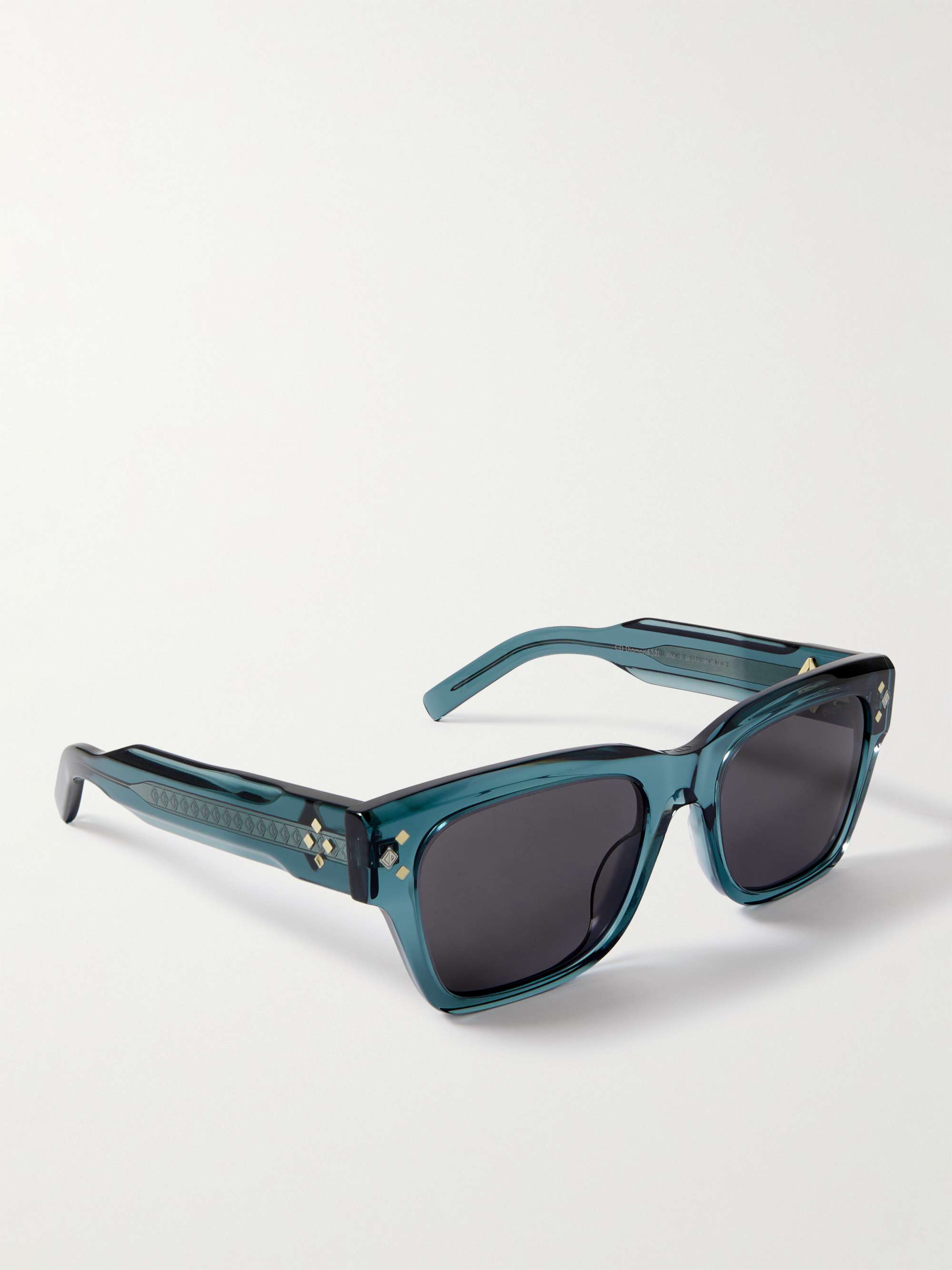 DIOR EYEWEAR CD Diamond S2I D-Frame Tortoiseshell Acetate and Silver-Tone Sunglasses