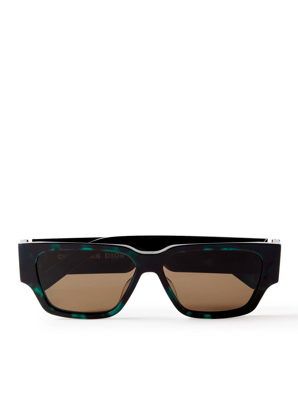Dior Eyewear CD Diamond S5I D-Frame Tortoiseshell Acetate and Silver-Tone Sunglasses