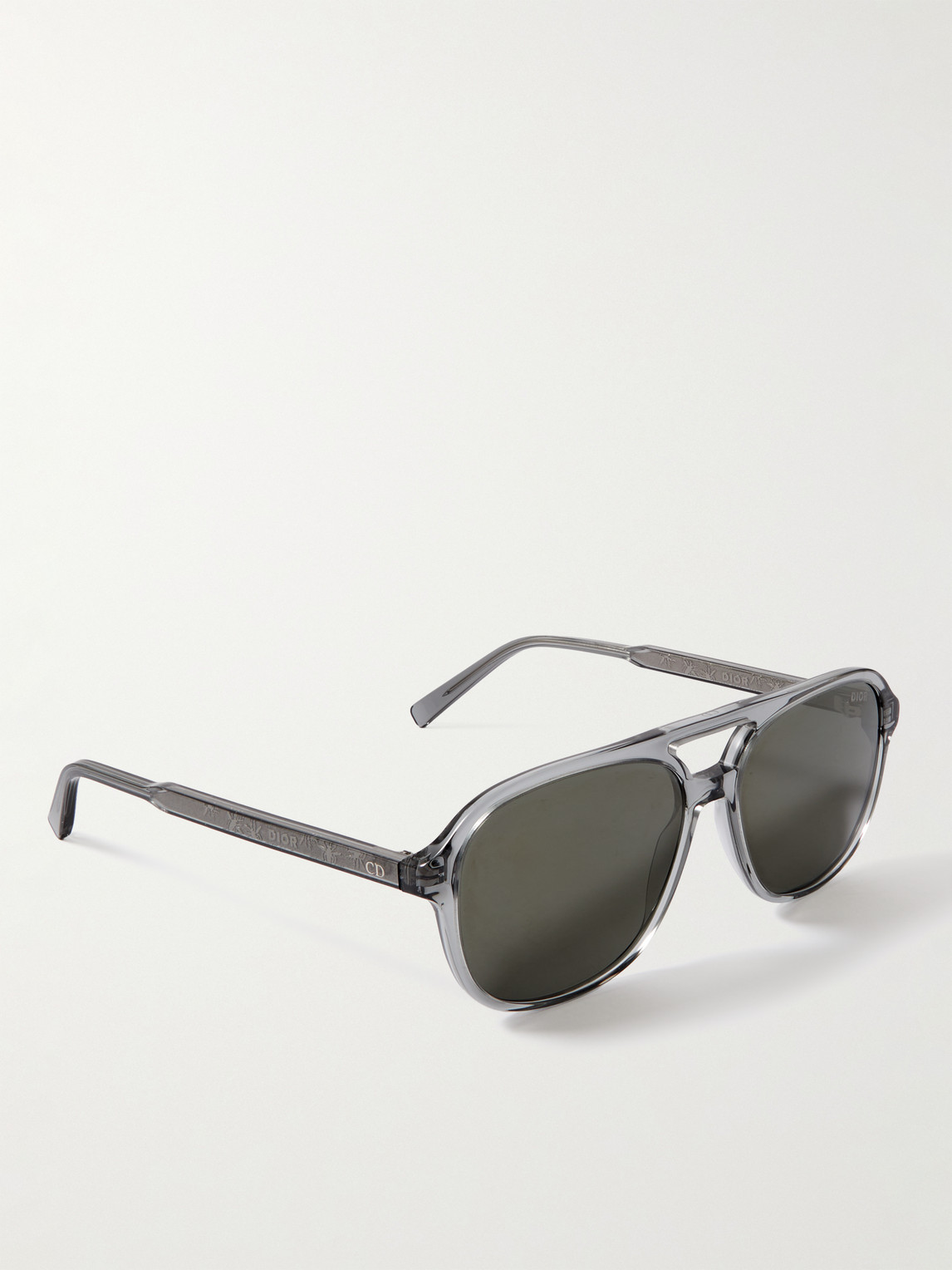 Dior In N1i Acetate Round-frame Sunglasses In Gray