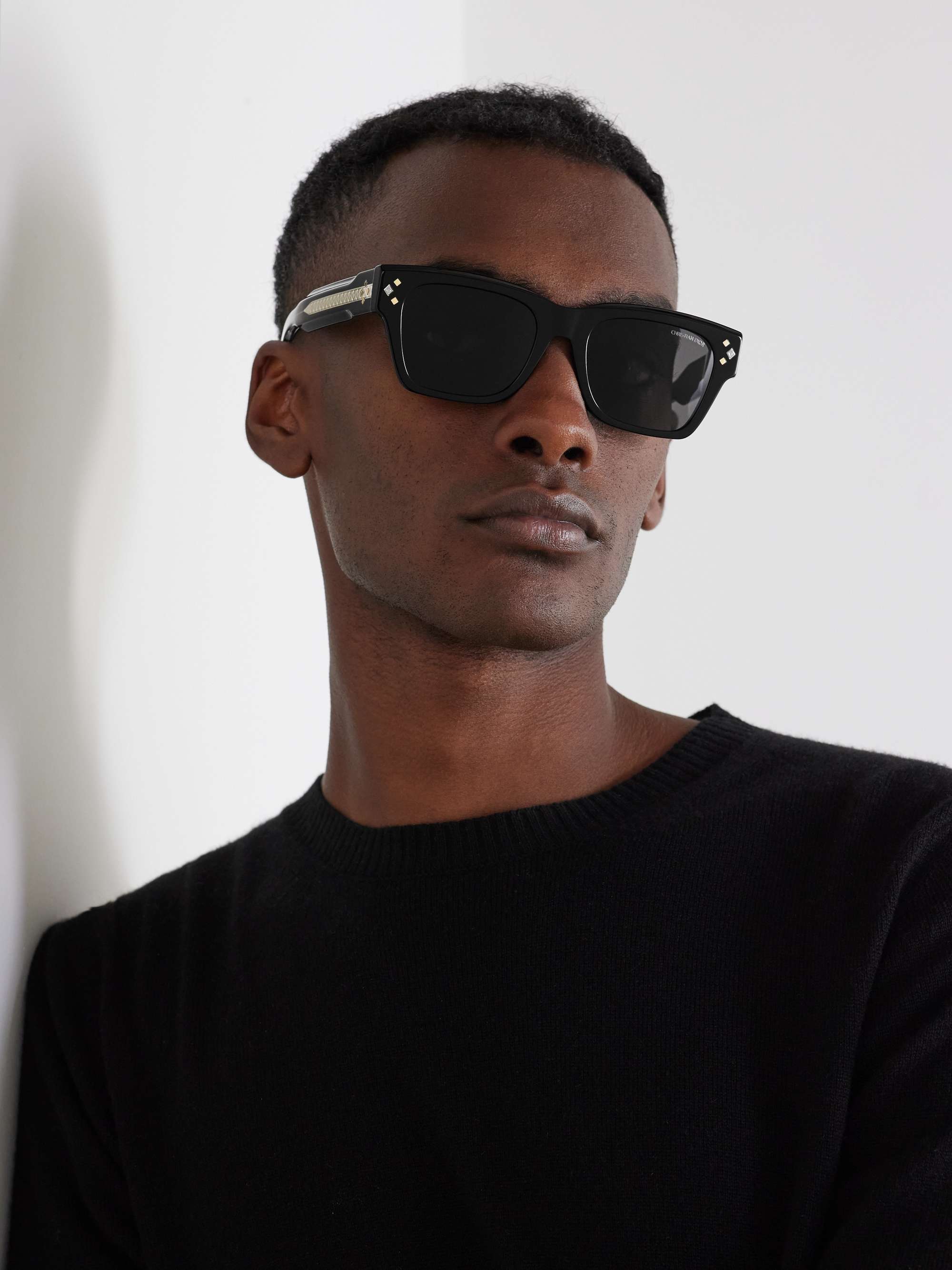 DIOR EYEWEAR CD Diamond S2I D-Frame Tortoiseshell Acetate and Silver-Tone Sunglasses