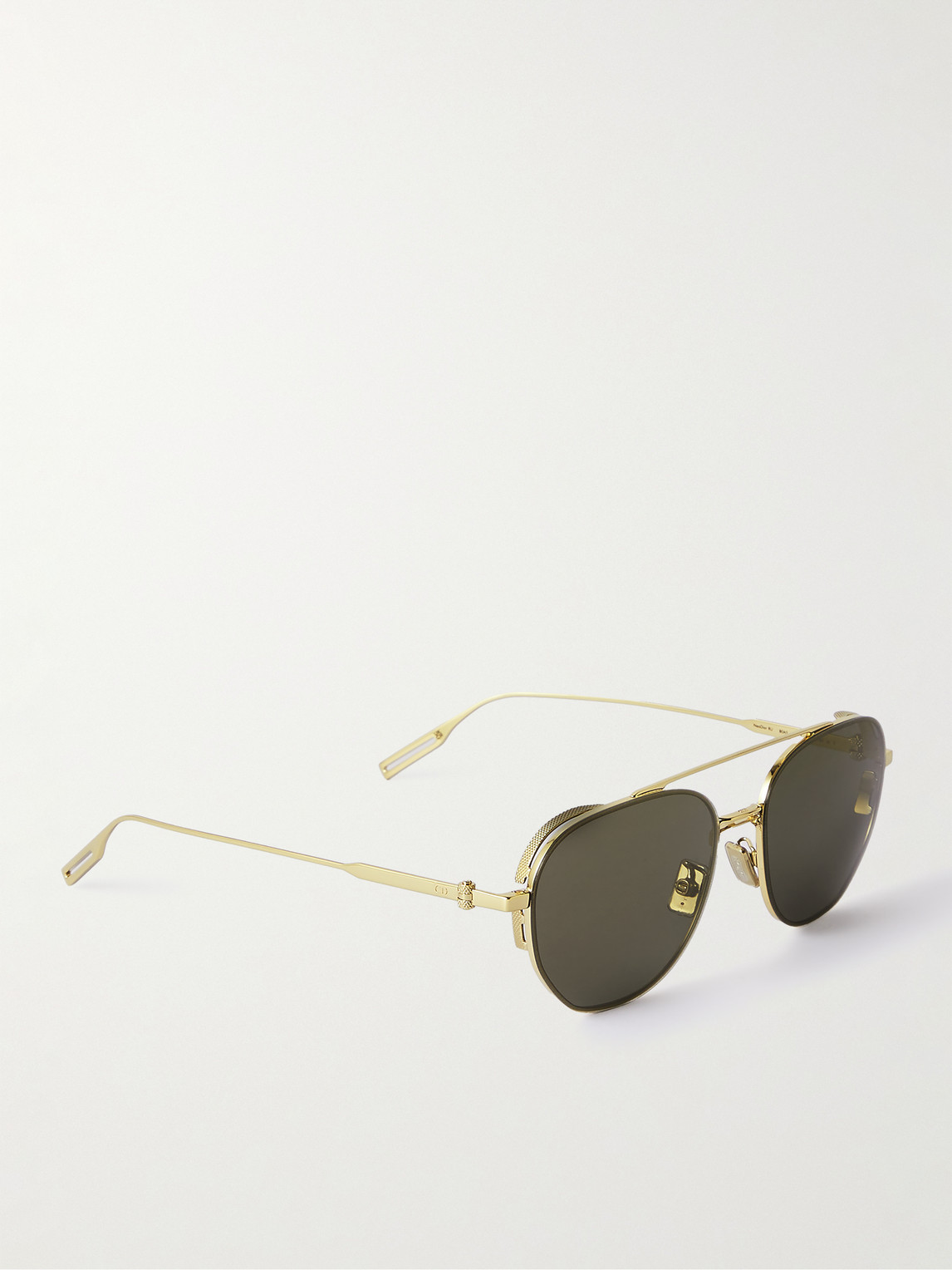 Shop Dior Neo Ru Aviator-style Gold-tone Sunglasses