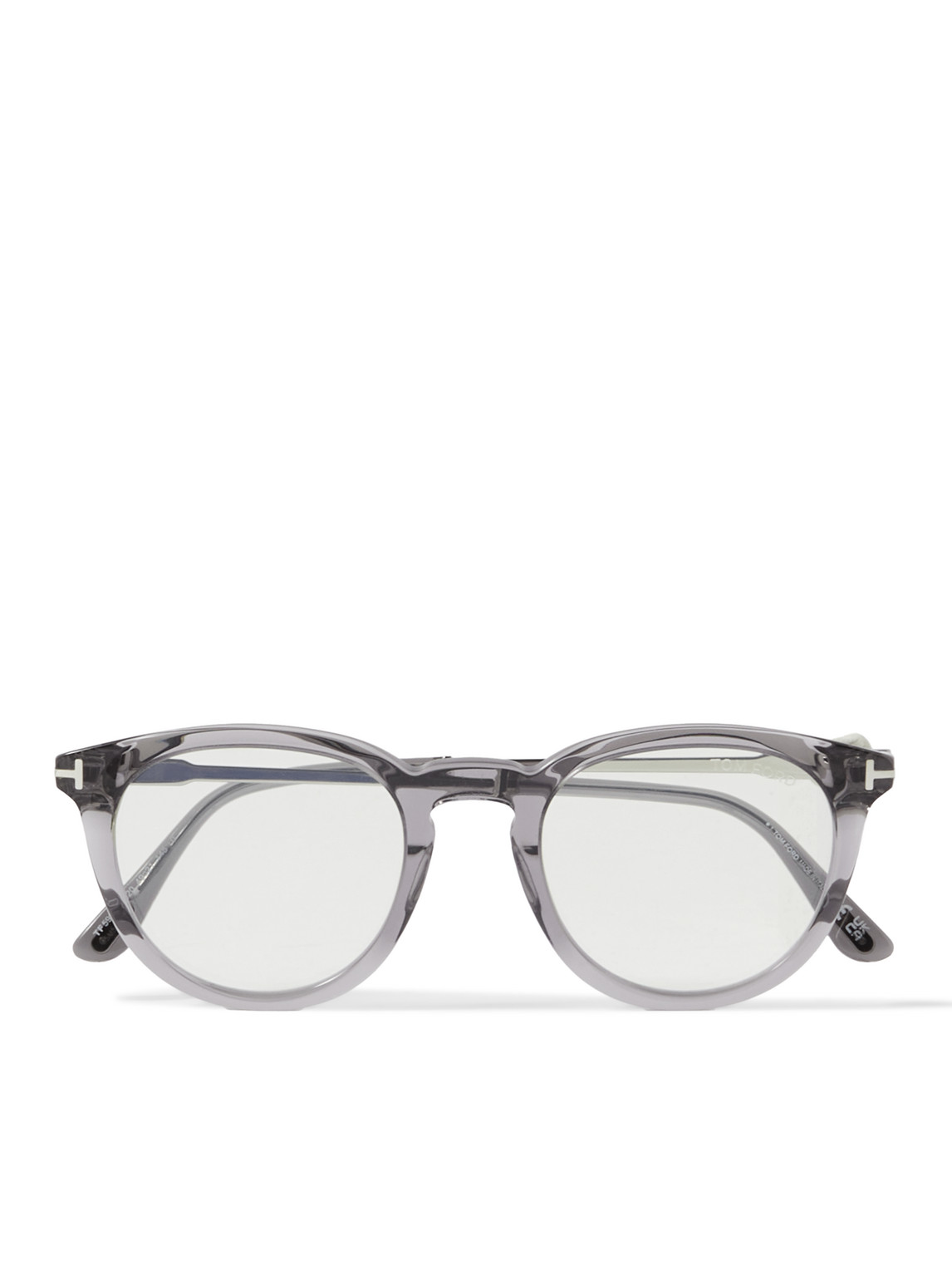 Round-Frame Acetate and Silver-Tone Optical Glasses