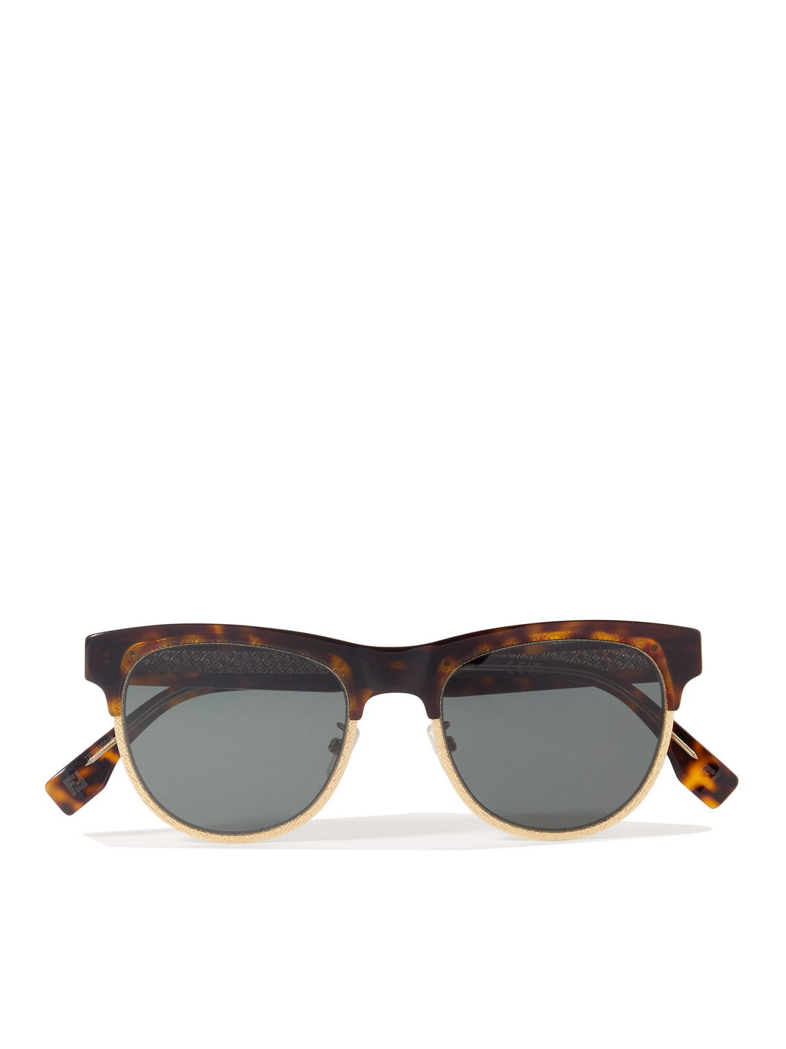 Fendi D-frame Tortoiseshell Acetate And Gold-tone Sunglasses