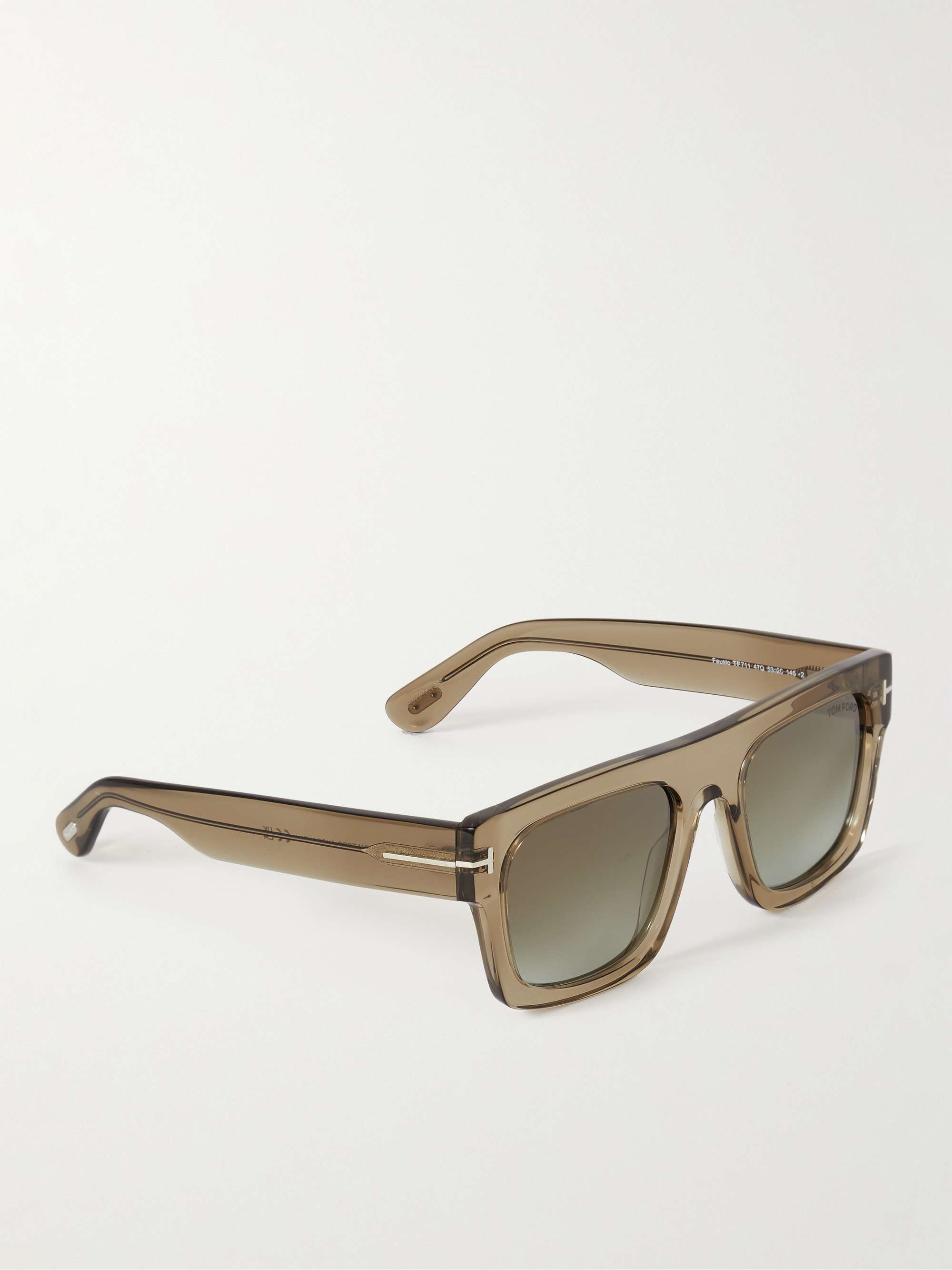 TOM FORD EYEWEAR Fausto SquareFrame Acetate Sunglasses for Men MR PORTER