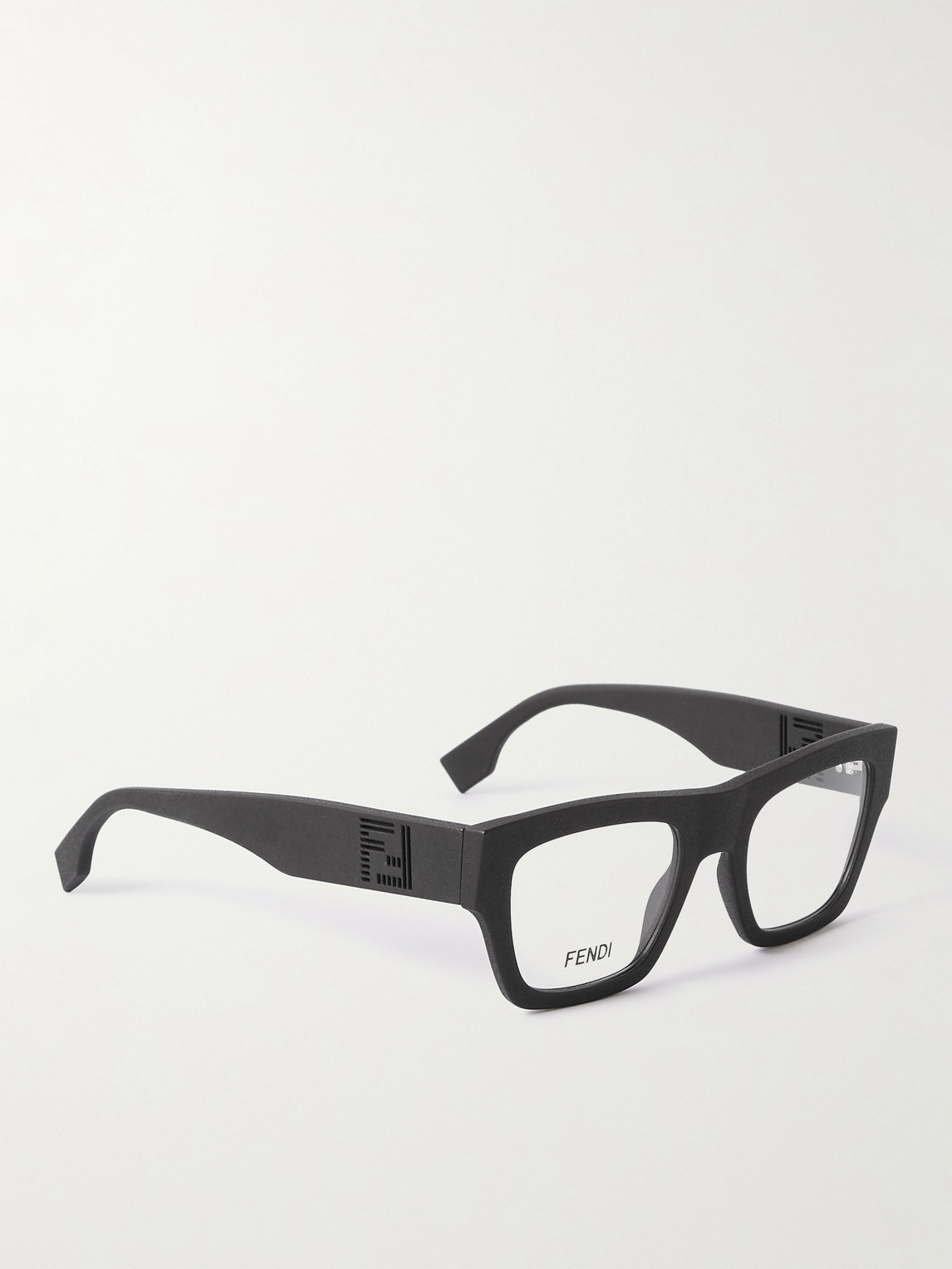 Shop Fendi Shadow Acetate Optical Glasses In Black