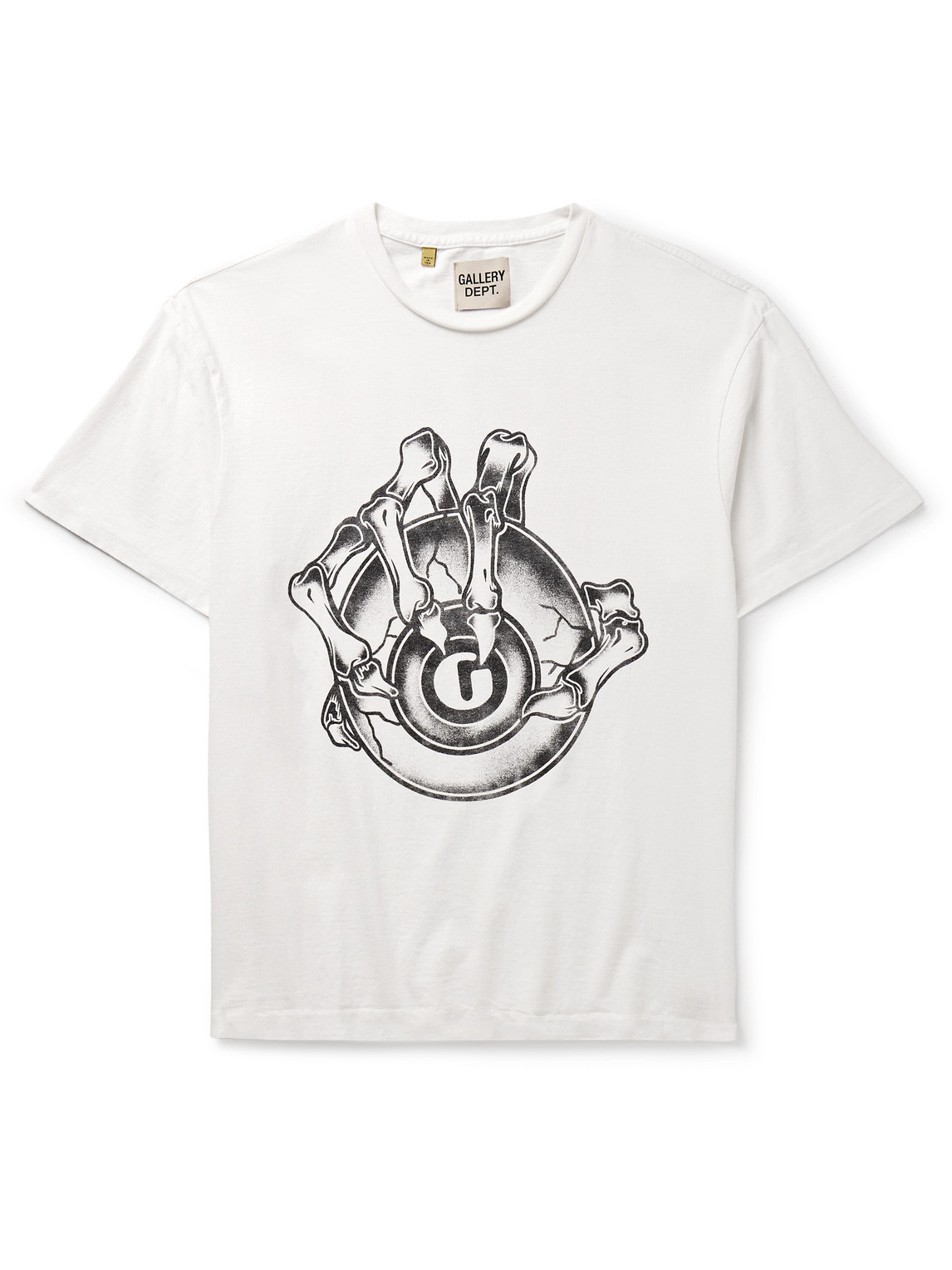 Gallery Dept. Big G Ball Printed Cotton-jersey T-shirt In White