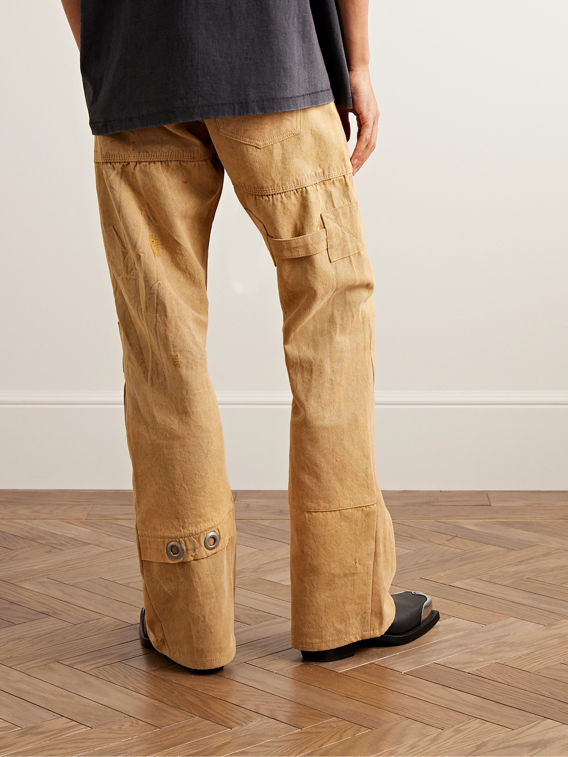  Gallery Dept. - Straight-leg Embellished Printed Cotton-canvas Cargo Trousers - Men - Brown - Uk/us 30 