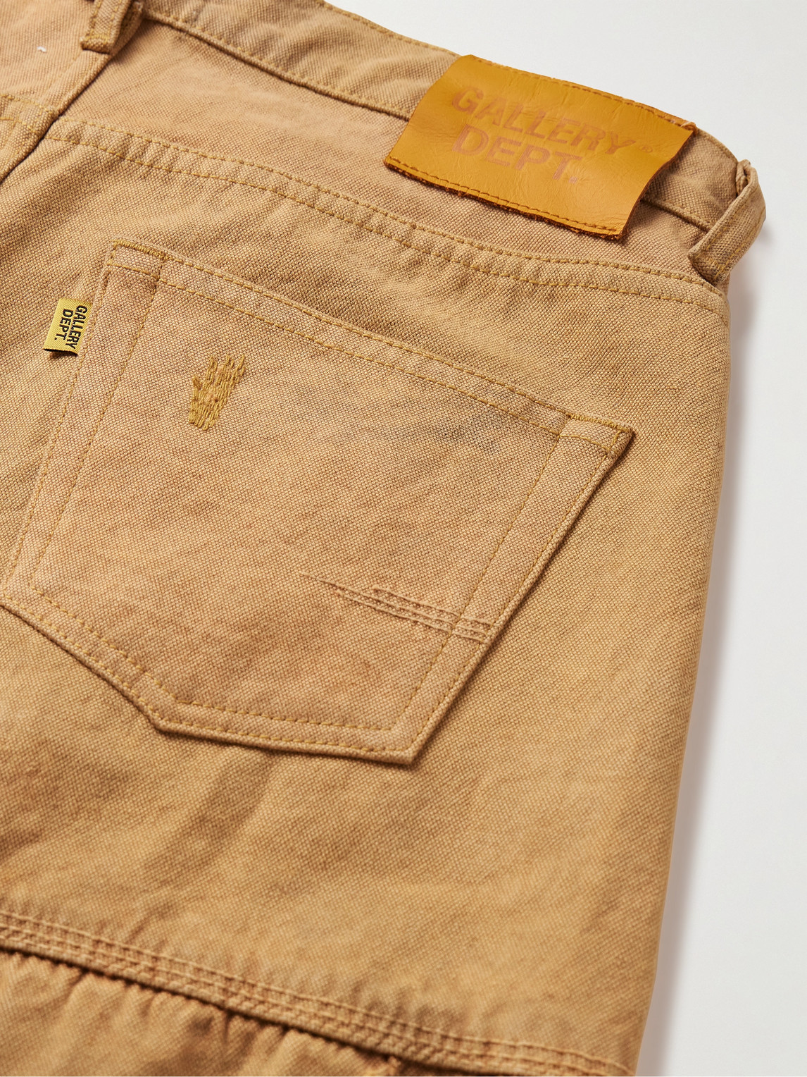  Gallery Dept. - Straight-leg Embellished Printed Cotton-canvas Cargo Trousers - Men - Brown - Uk/us 30 
