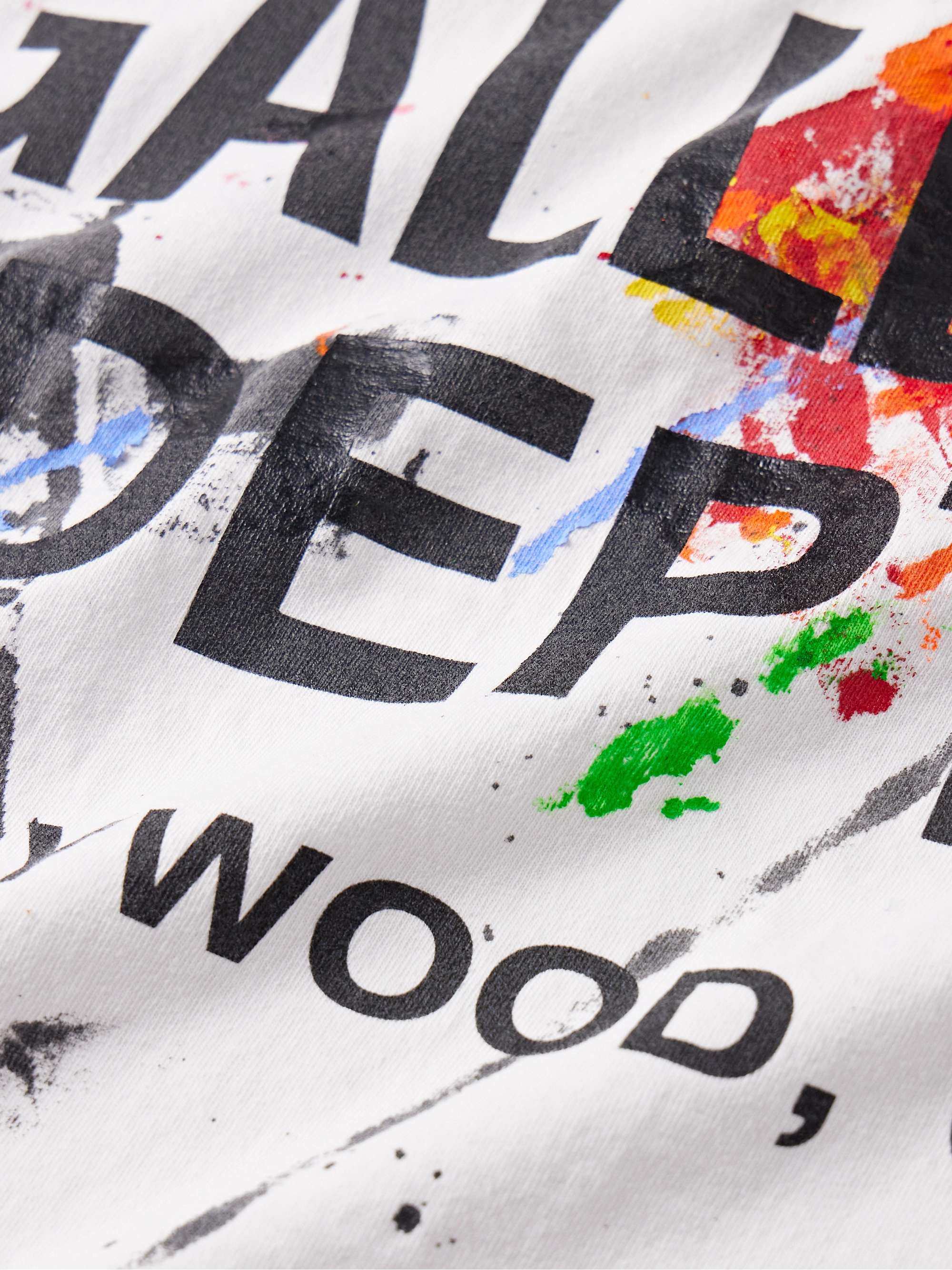 GALLERY DEPT. PaintSplattered LogoPrint CottonJersey TShirt for Men
