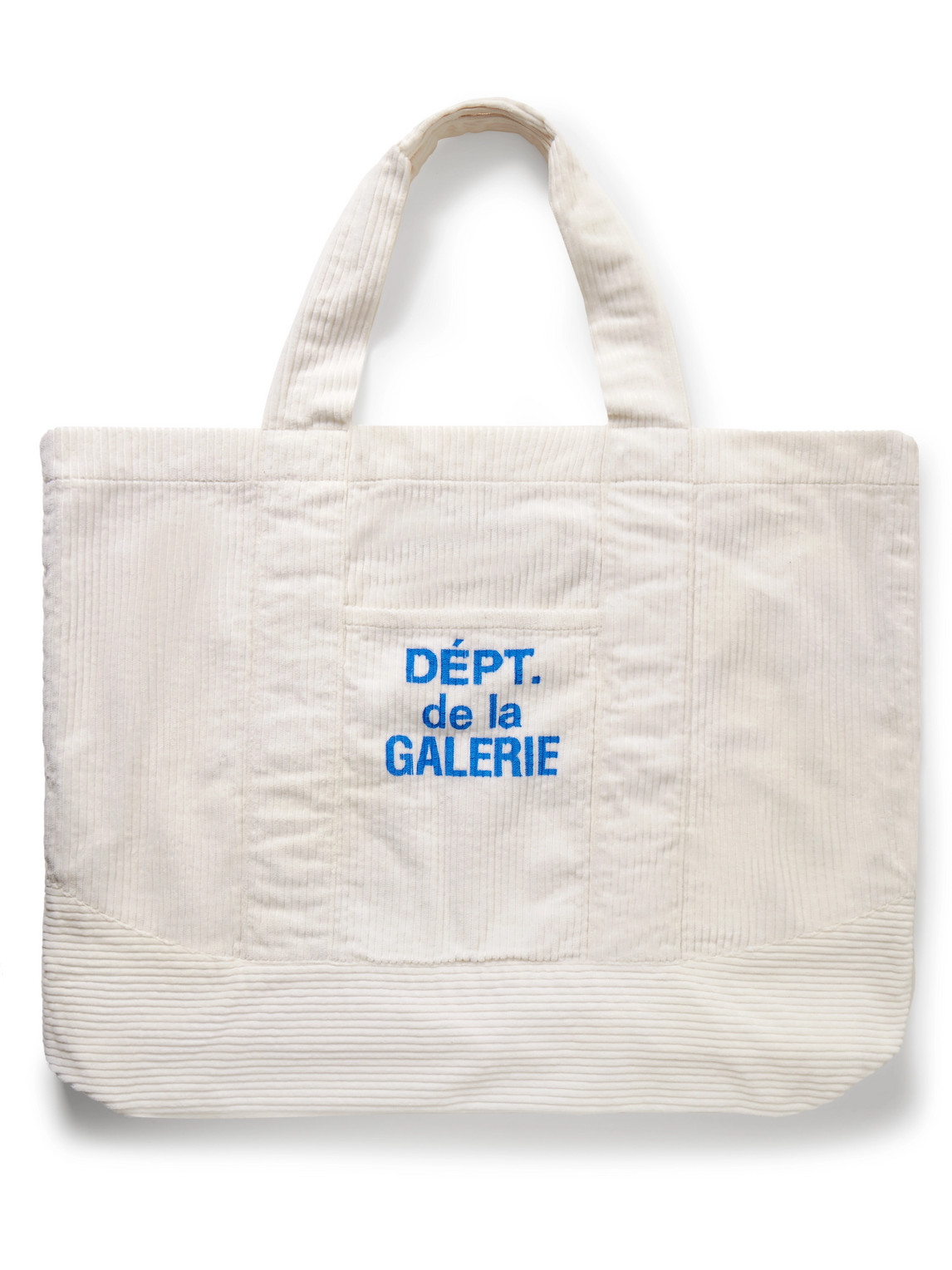 Gallery Dept. Logo-print Cotton-corduroy Tote Bag In White