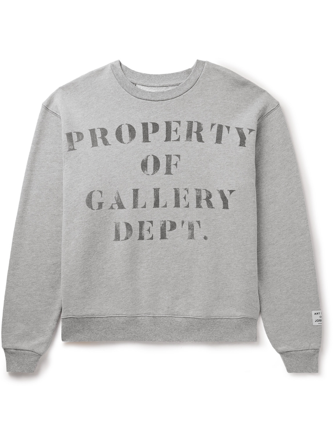 Gallery Dept. Printed Cotton-jersey Sweatshirt In Gray