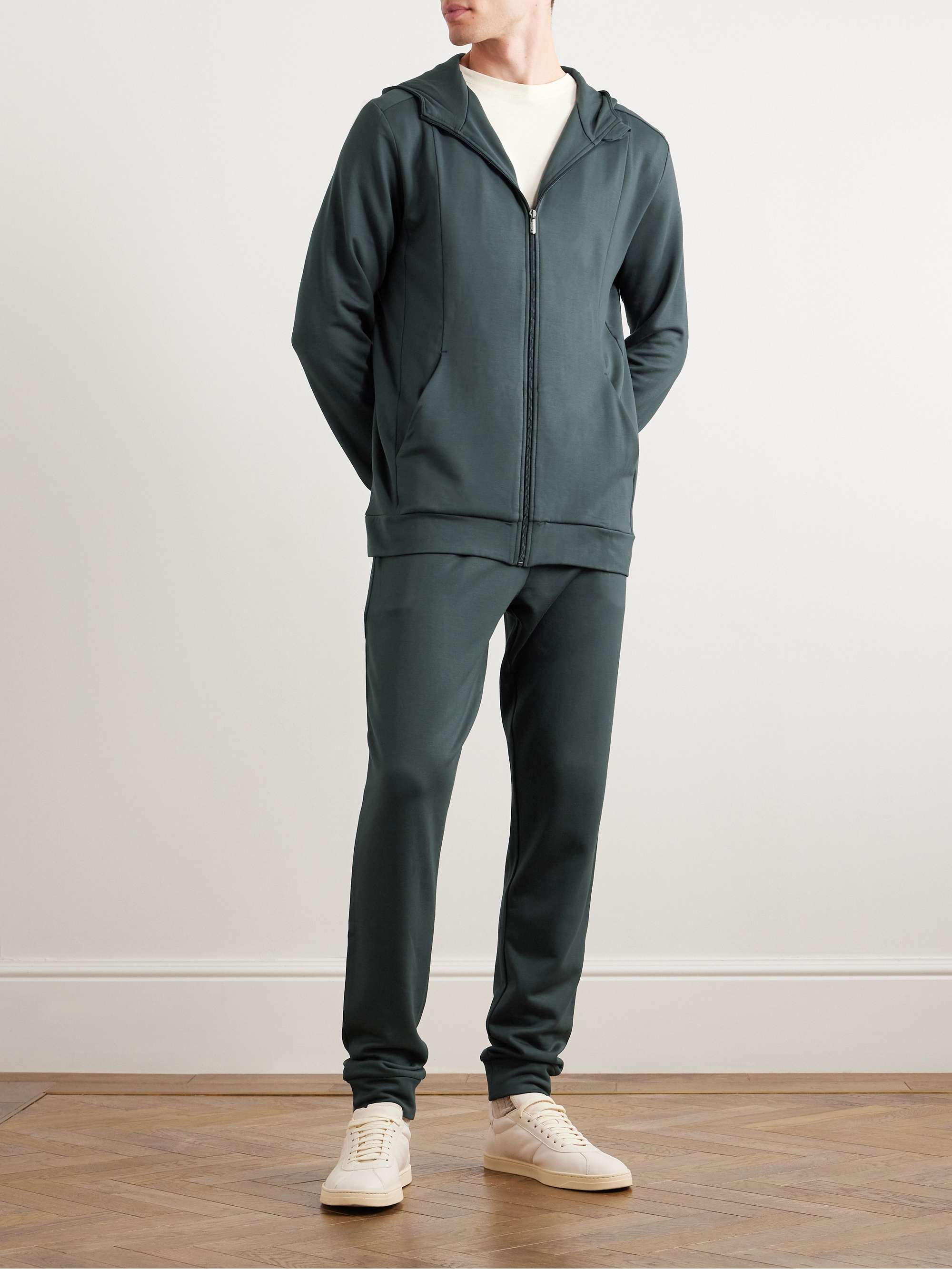 ZIMMERLI Stretch-Jersey Zip-Up Hoodie for Men