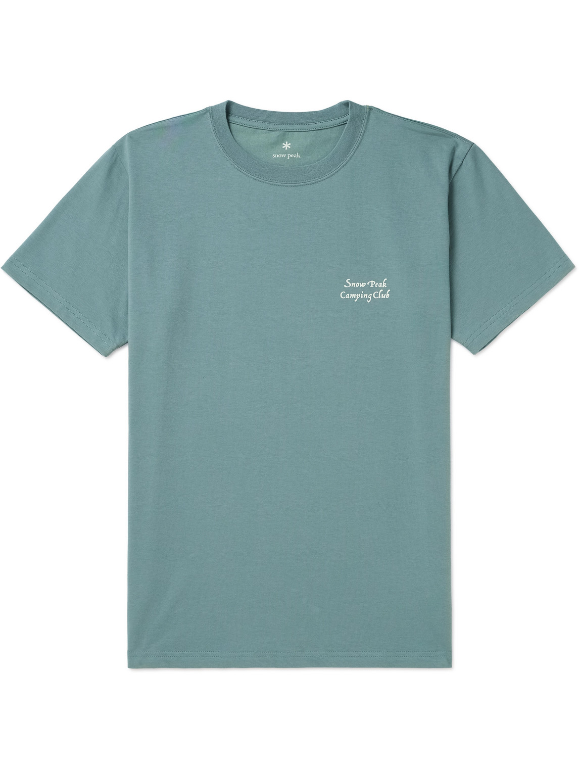 Snow Peak Camping Club Cotton-blend Jersey T-shirt In Green