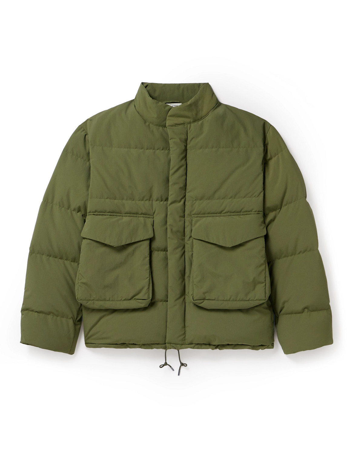 Snow Peak Quilted Shell Down Jacket In Green