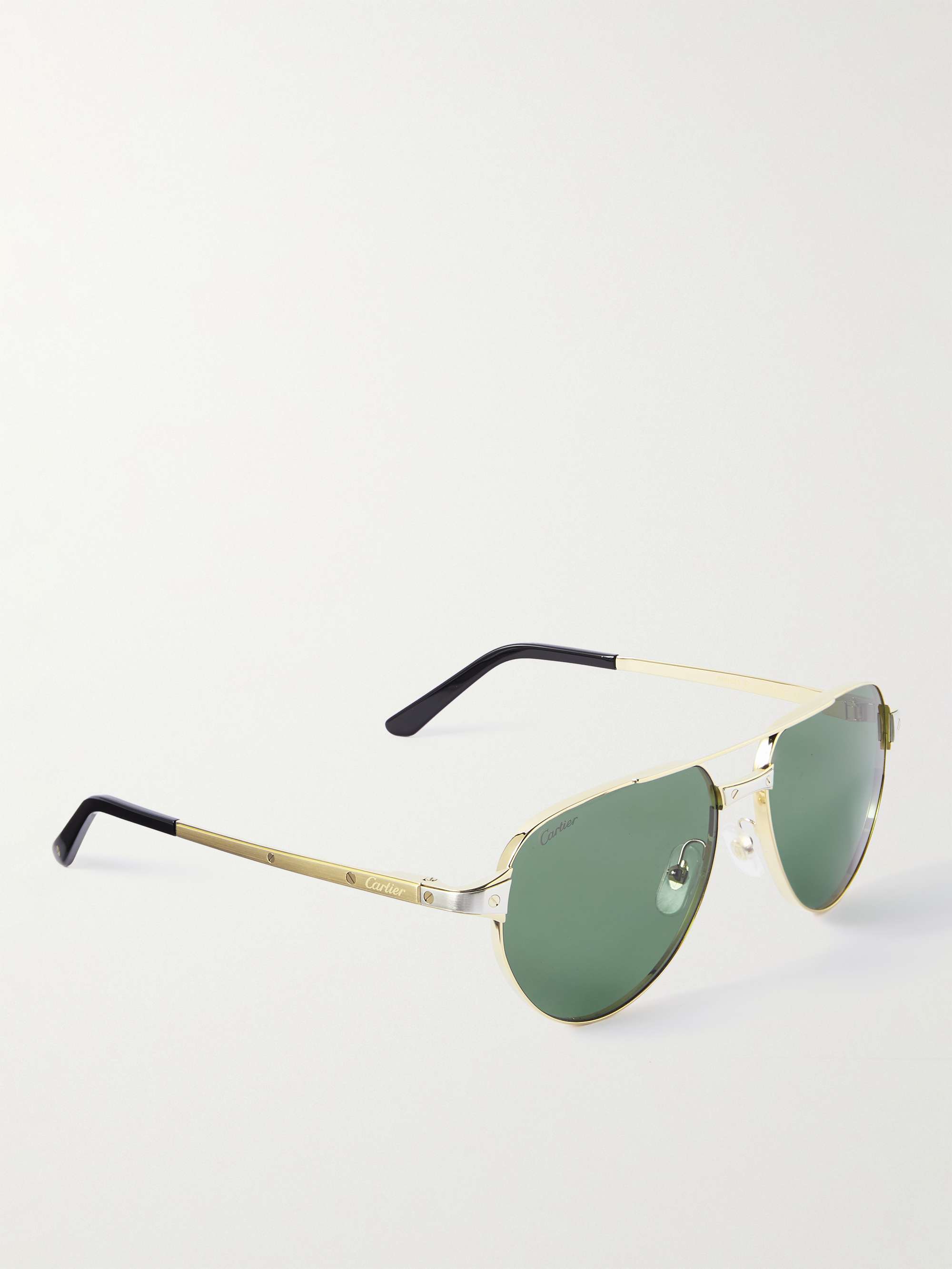 CARTIER EYEWEAR Aviator-Style Gold-Tone Sunglasses for Men | MR PORTER