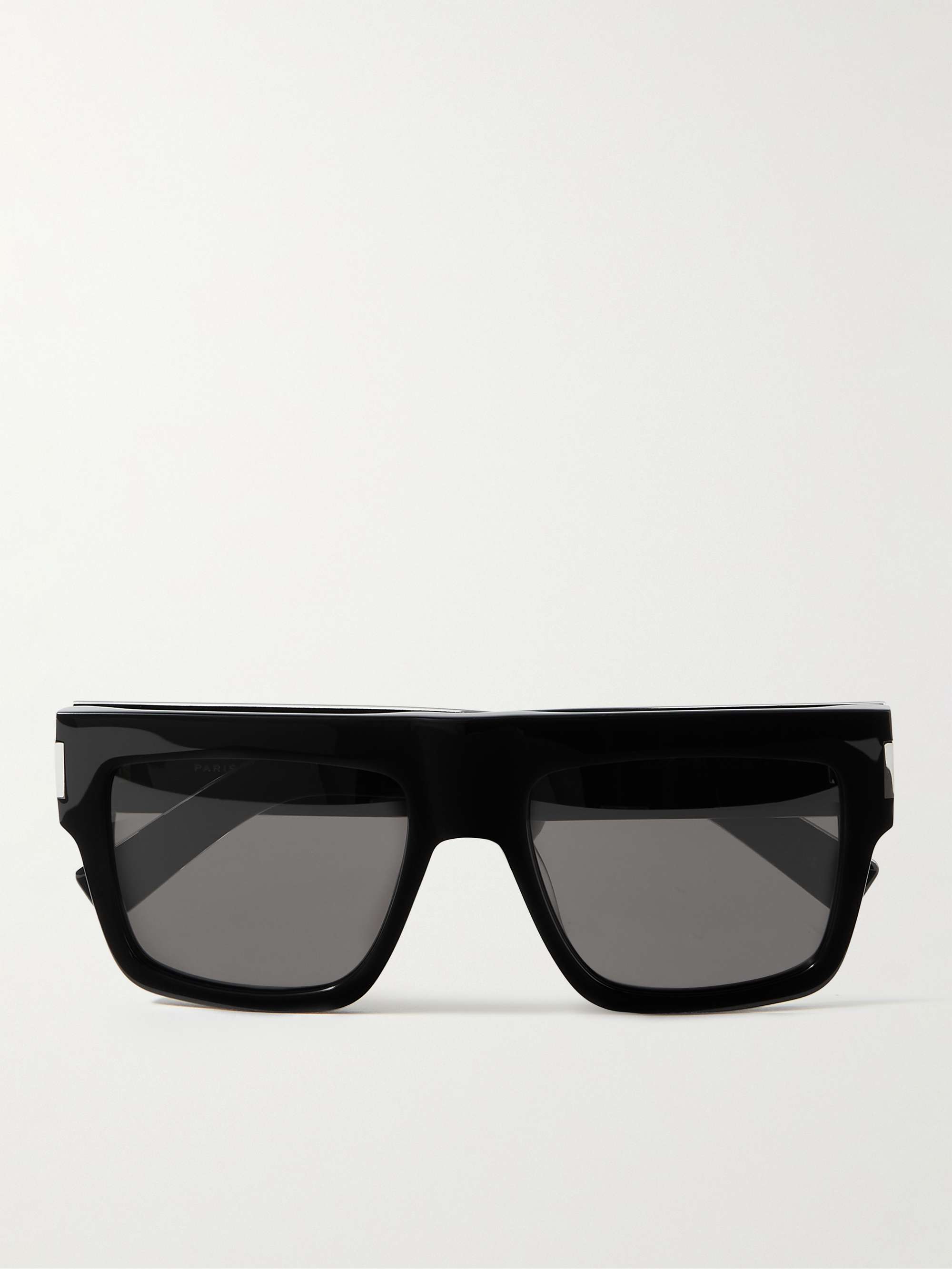 SAINT LAURENT EYEWEAR Square-Frame Recycled-Acetate Sunglasses for Men | MR  PORTER
