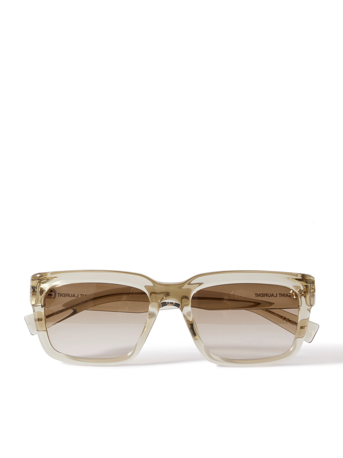 Saint Laurent Square-frame Acetate Sunglasses In Neutrals
