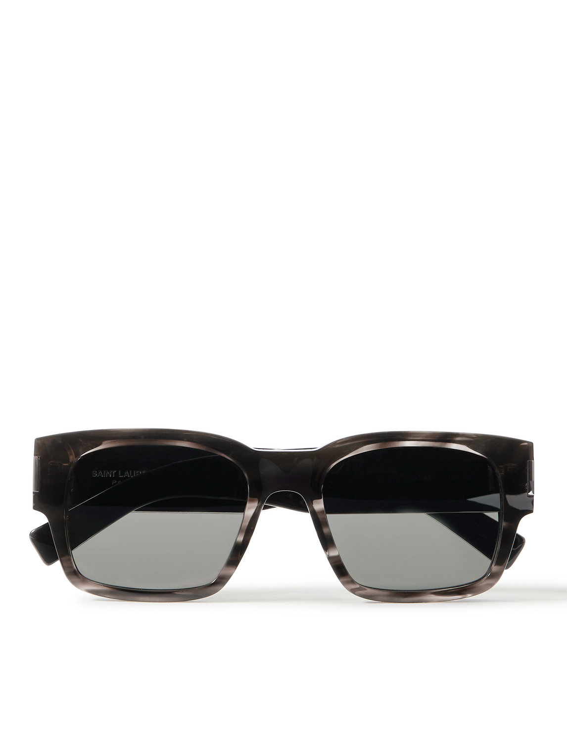 Saint Laurent Square-frame Tortoiseshell Acetate Sunglasses In Gray