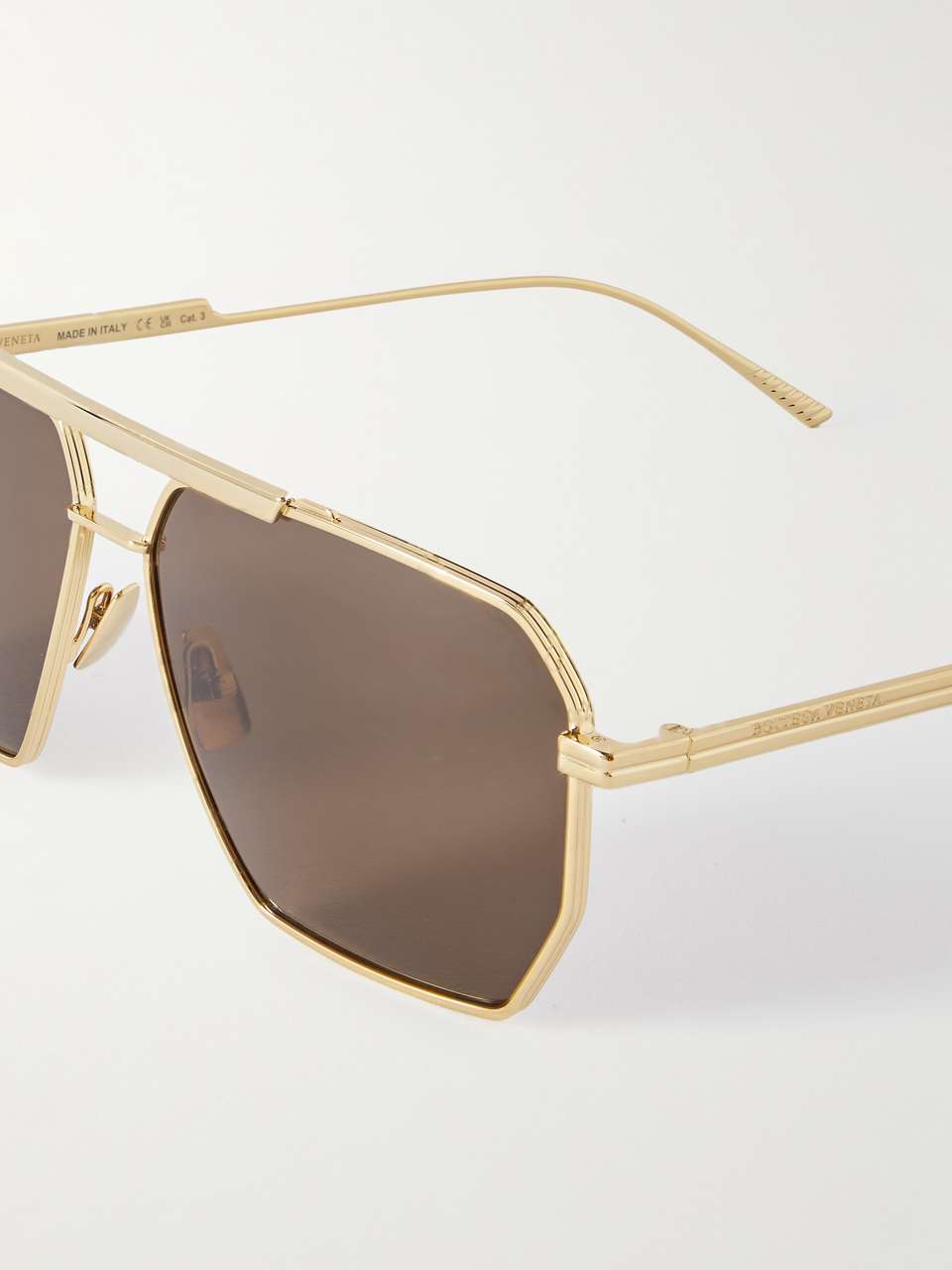 Bottega Veneta - Unisex - Gold - Sunglasse