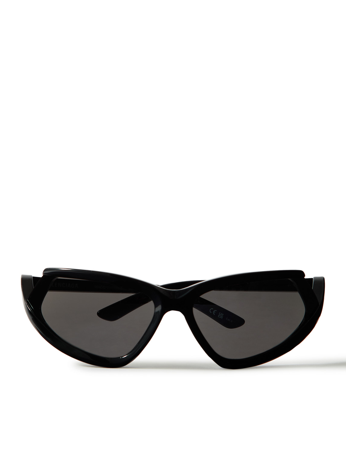 Balenciaga Cat-eye Acetate Sunglasses In Black