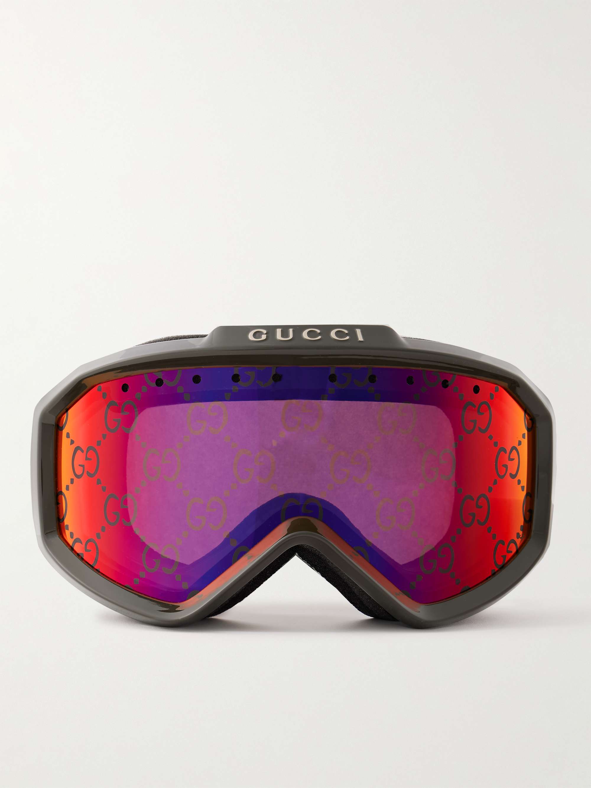 GUCCI EYEWEAR Mirrored ski goggles