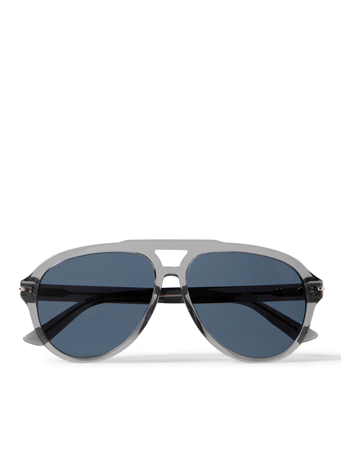 Gucci Aviator-style Acetate Sunglasses In Gray