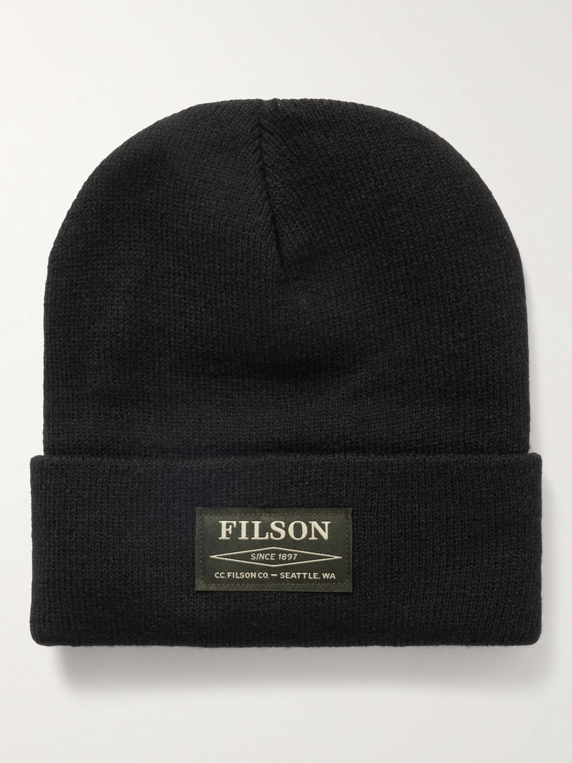 FILSON Ballard Logo-Appliquéd Ribbed-Knit Beanie for Men | MR PORTER