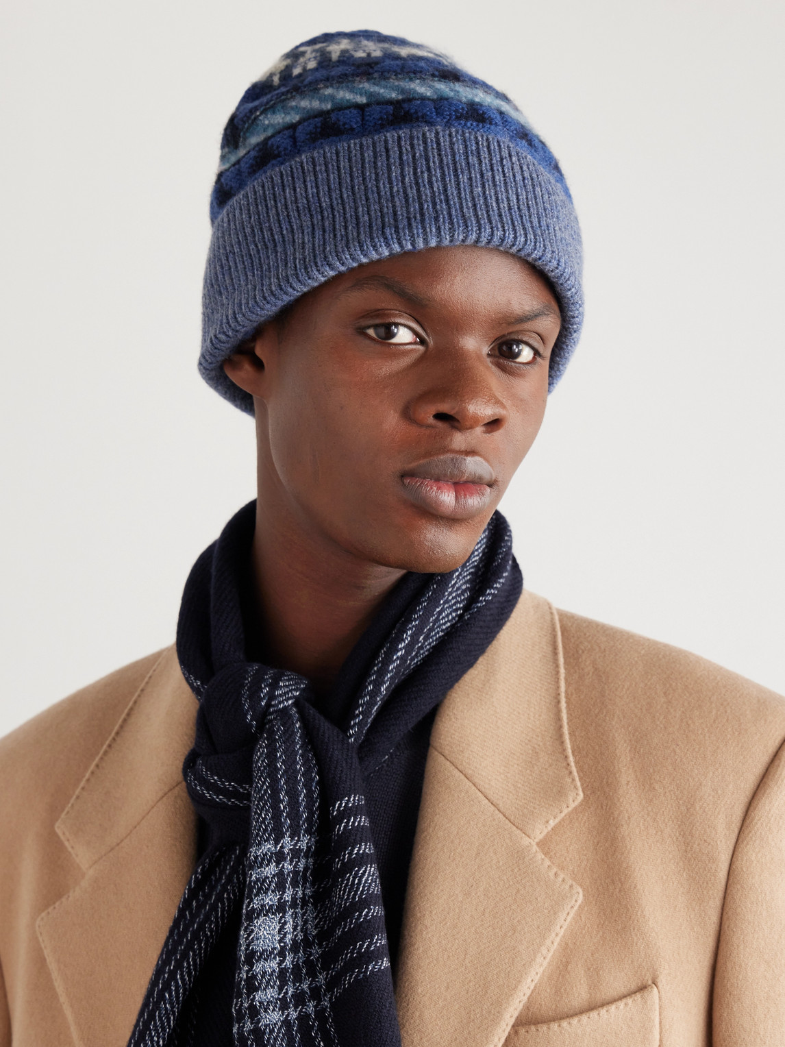 Noel Fair Isle Cashmere Beanie — 2