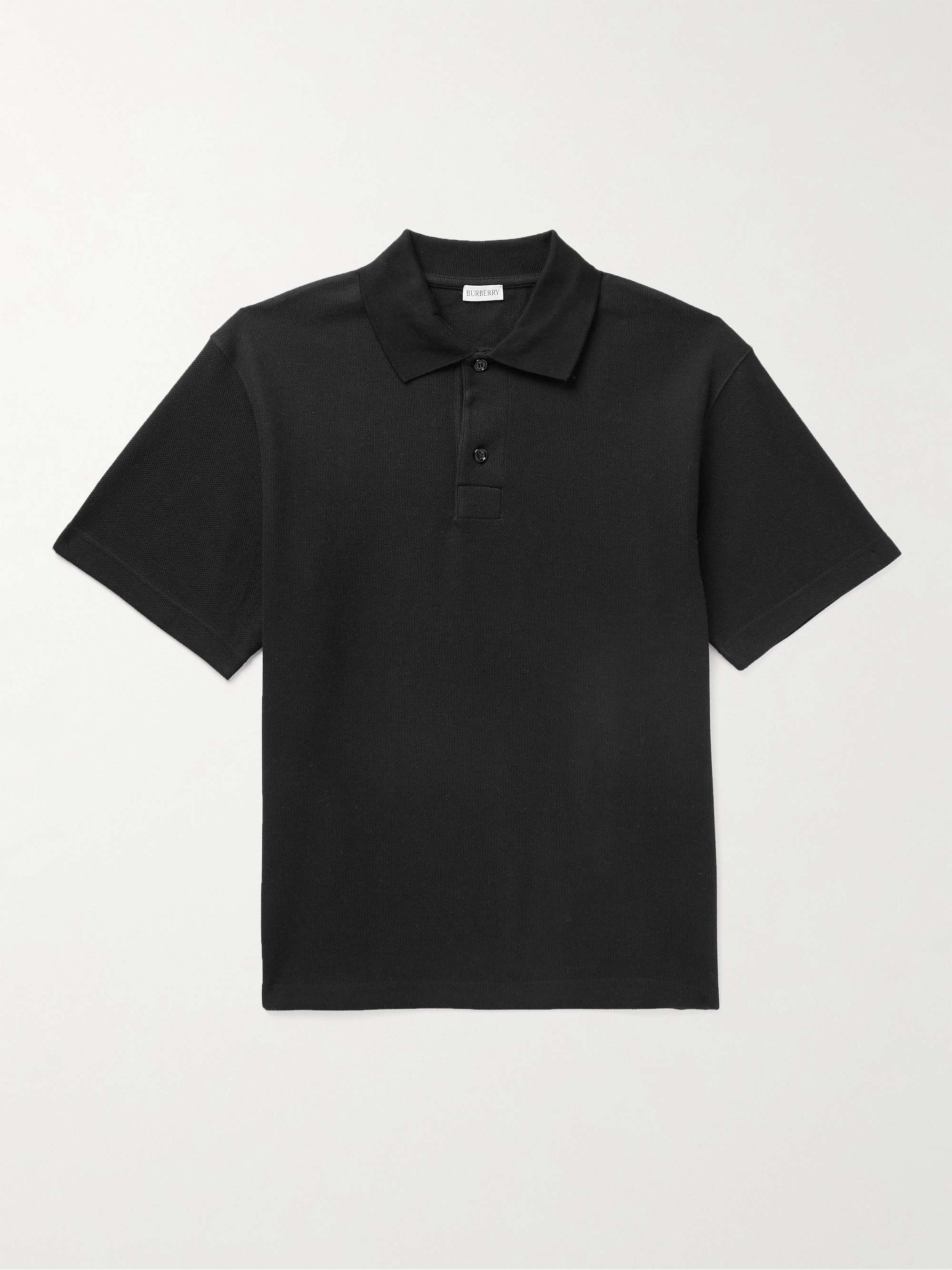 BURBERRY Cotton-Piqué Polo Shirt for Men | MR PORTER