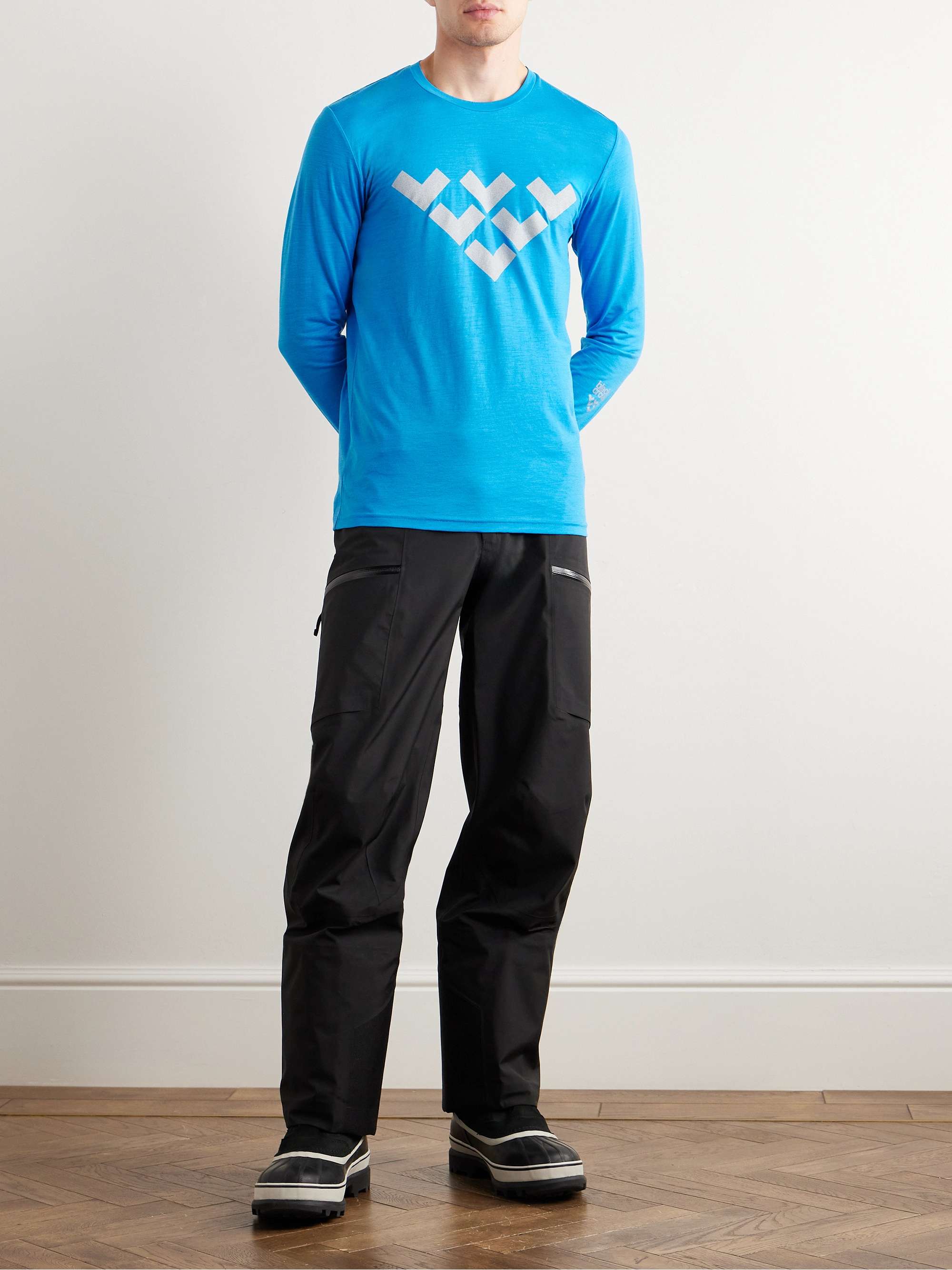 Logo-Print Merino Wool-Blend Jersey Ski Base Layer