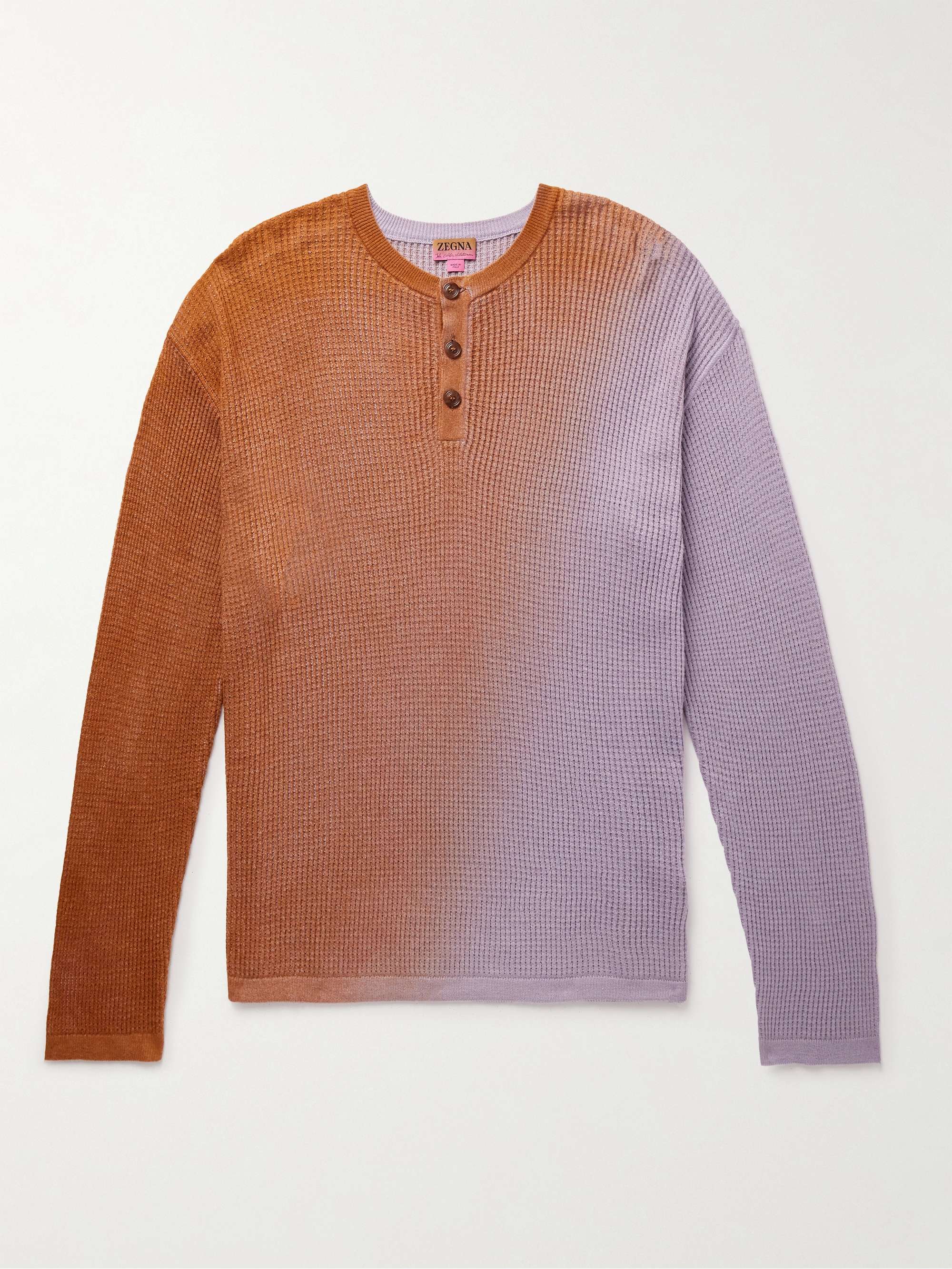 Polo Ralph Lauren Waffle Knit Pima Long Sleeve Henley Tee