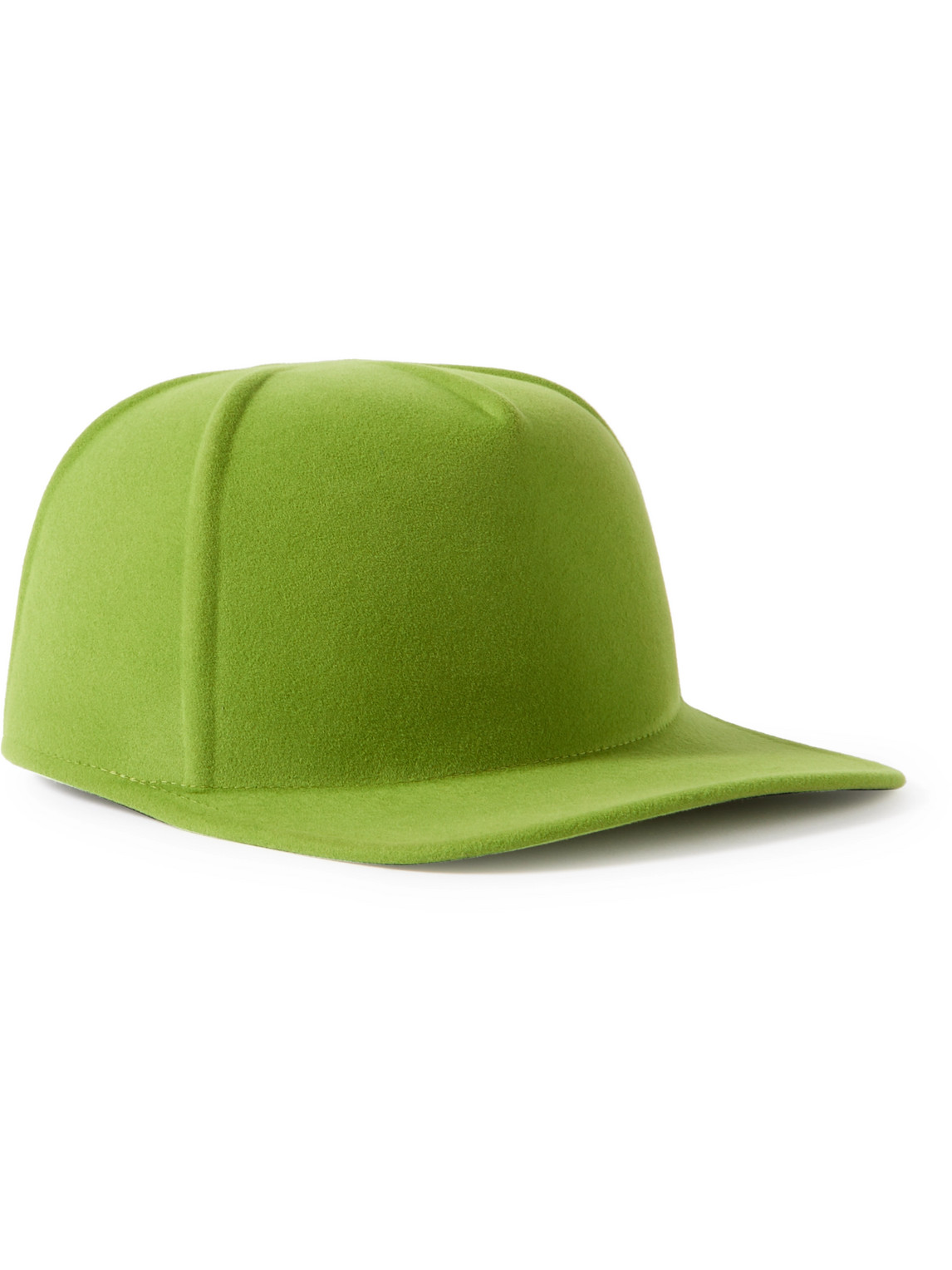 Zegna X The Elder Statesman Wool And Cashmere-blend Felt Baseball Cap In Green