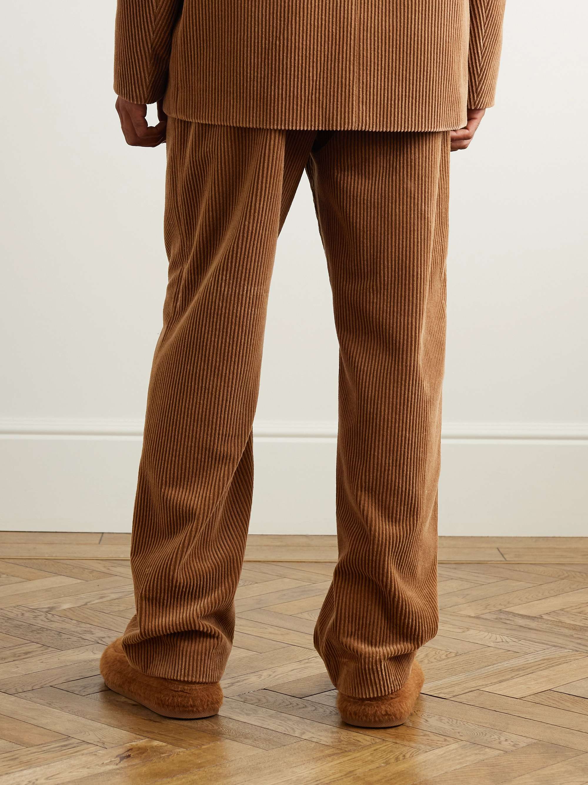 ZEGNA X THE ELDER STATESMAN Straight-Leg Cotton and Oasi Cashmere-Blend ...