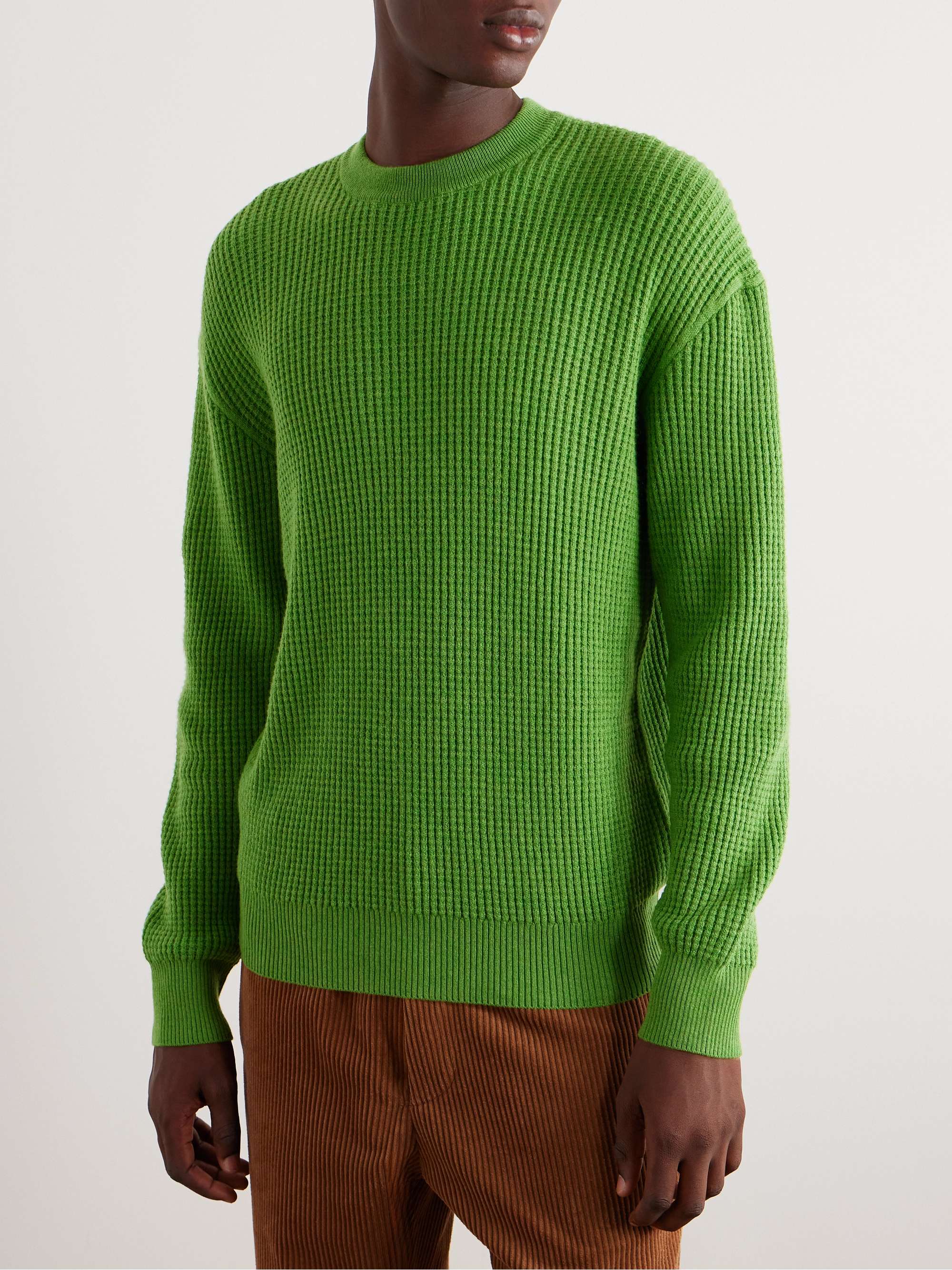 ZEGNA X THE ELDER STATESMAN Waffle-Knit Oasi Cashmere Sweater for Men ...