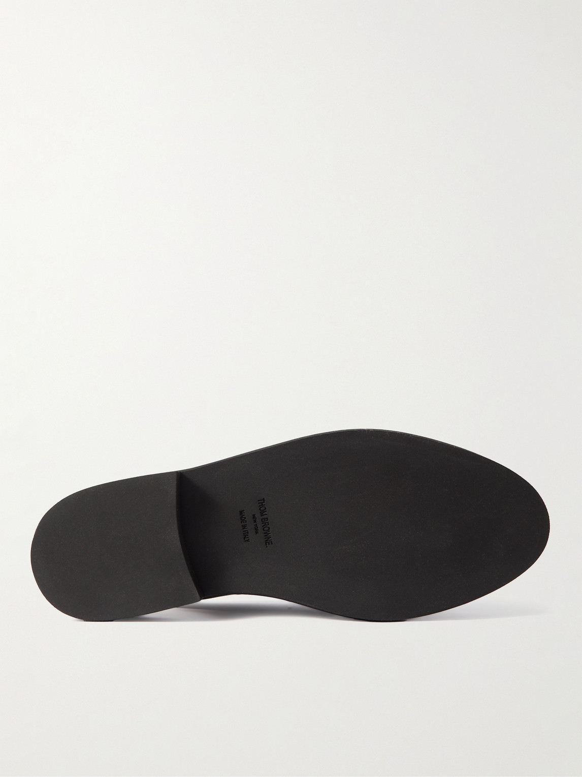 Shop Thom Browne Leather Fisherman Sandals In Black