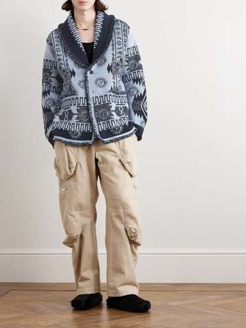 Alanui Bright Hues fringed cardigan - Neutrals