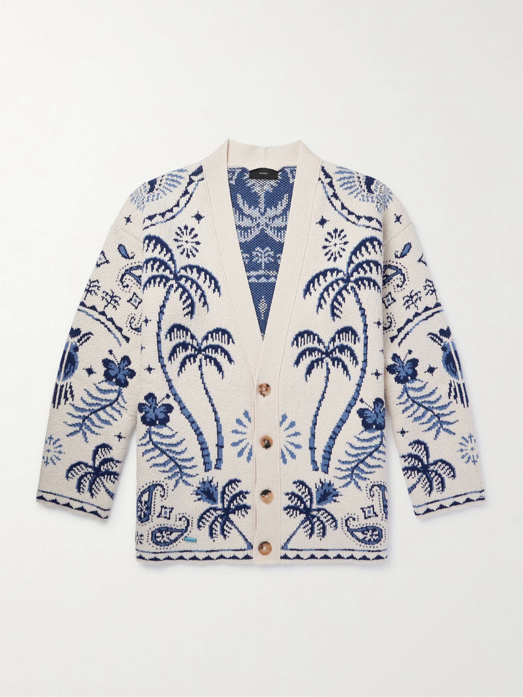 Alanui graphic-print cotton shirt - Blue