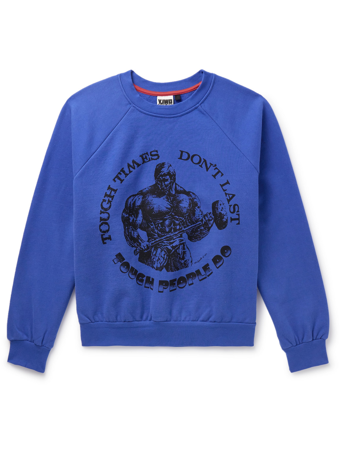 Y,iwo Kids' Logo-print Cotton-jersey Sweatshirt In Blue